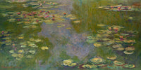 Water Lilies (Wide Panorama) — Panoramic Floral canvas wall art by Claude Monet