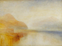 Inverary Pier, Loch Fyne: Morning — Oversized Coastal canvas wall art by J.M.W. Turner