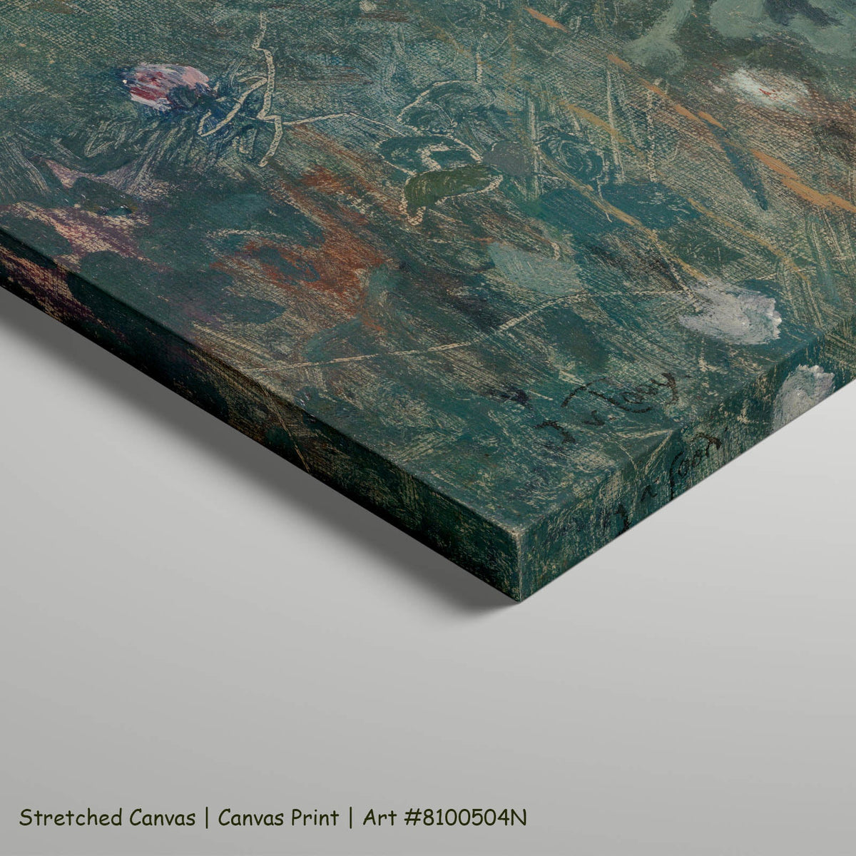 Jac van Looij — Blooming Clover Meadow art on stretched canvas