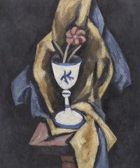 Large gold and brown Modern Abstract canvas print of Still Life No. 15 by Marsden Hartley