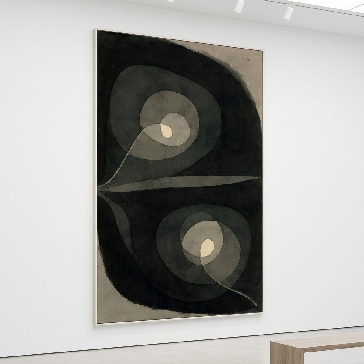 Spiral Screw Flowers III Botanical canvas wall art shown in a styled room by Paul Klee (view 6)