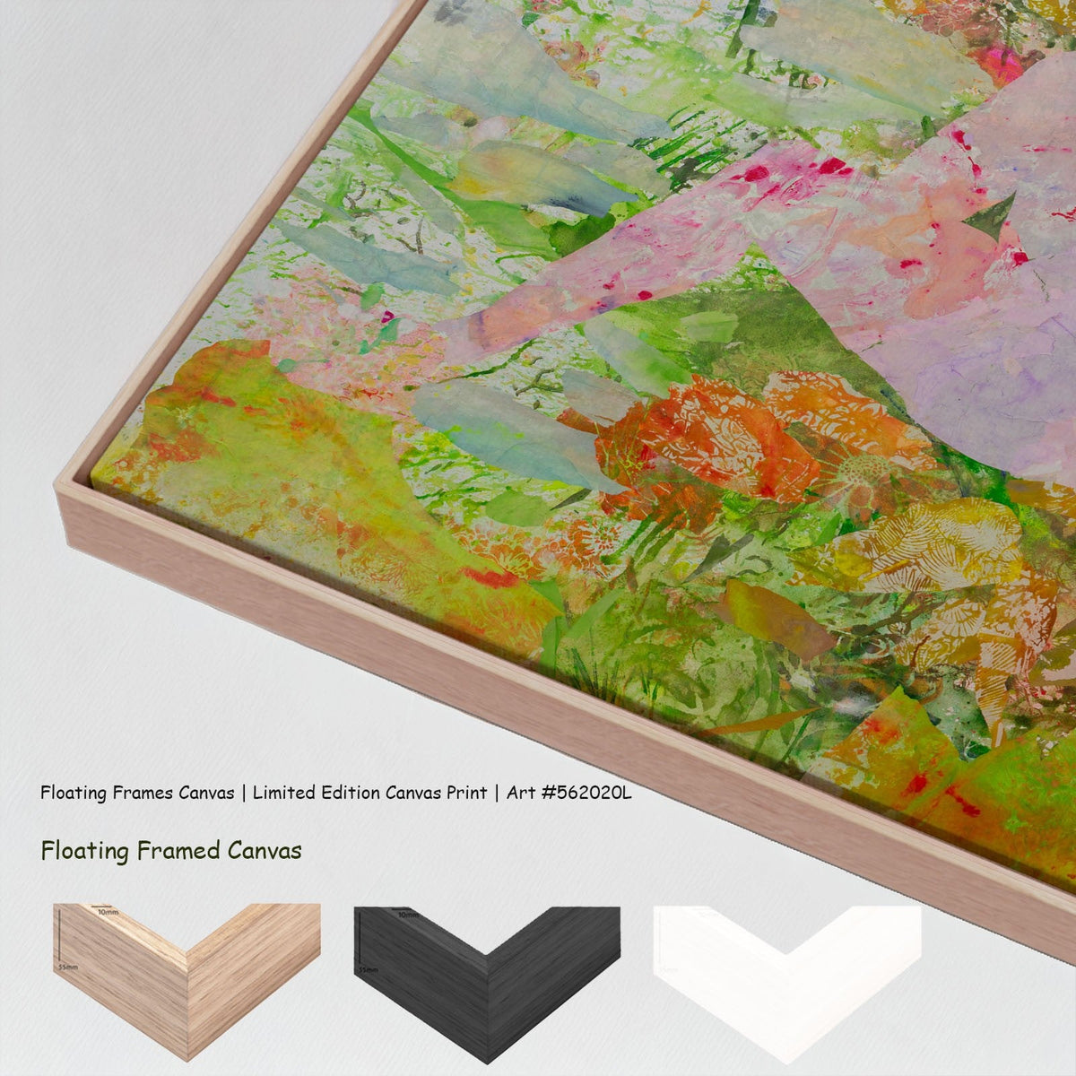 Summer Jiang — Merge Oversized canvas wall art with floating frame options