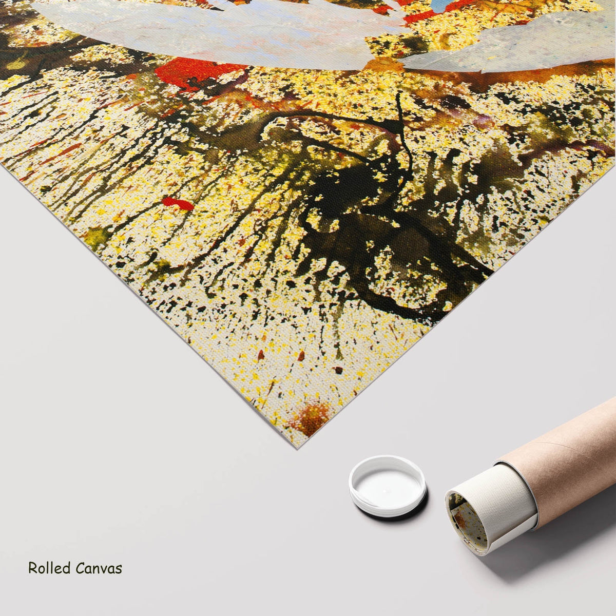 Summer Jiang — Surrender Extra Large Abstract art as a rolled canvas print