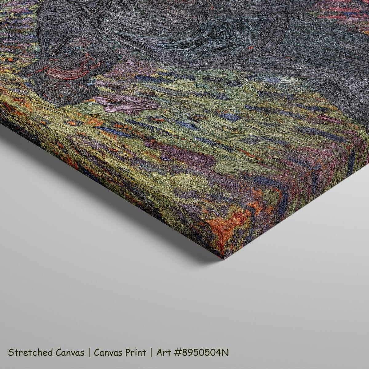 The Sower by Vincent van Gogh as a large stretched gold and purple Impressionist canvas print