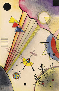Large pink and purple Modern Abstract canvas print of Deutliche Verbindung by Wassily Kandinsky
