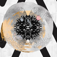 New Earth — Black & White Abstract canvas wall art