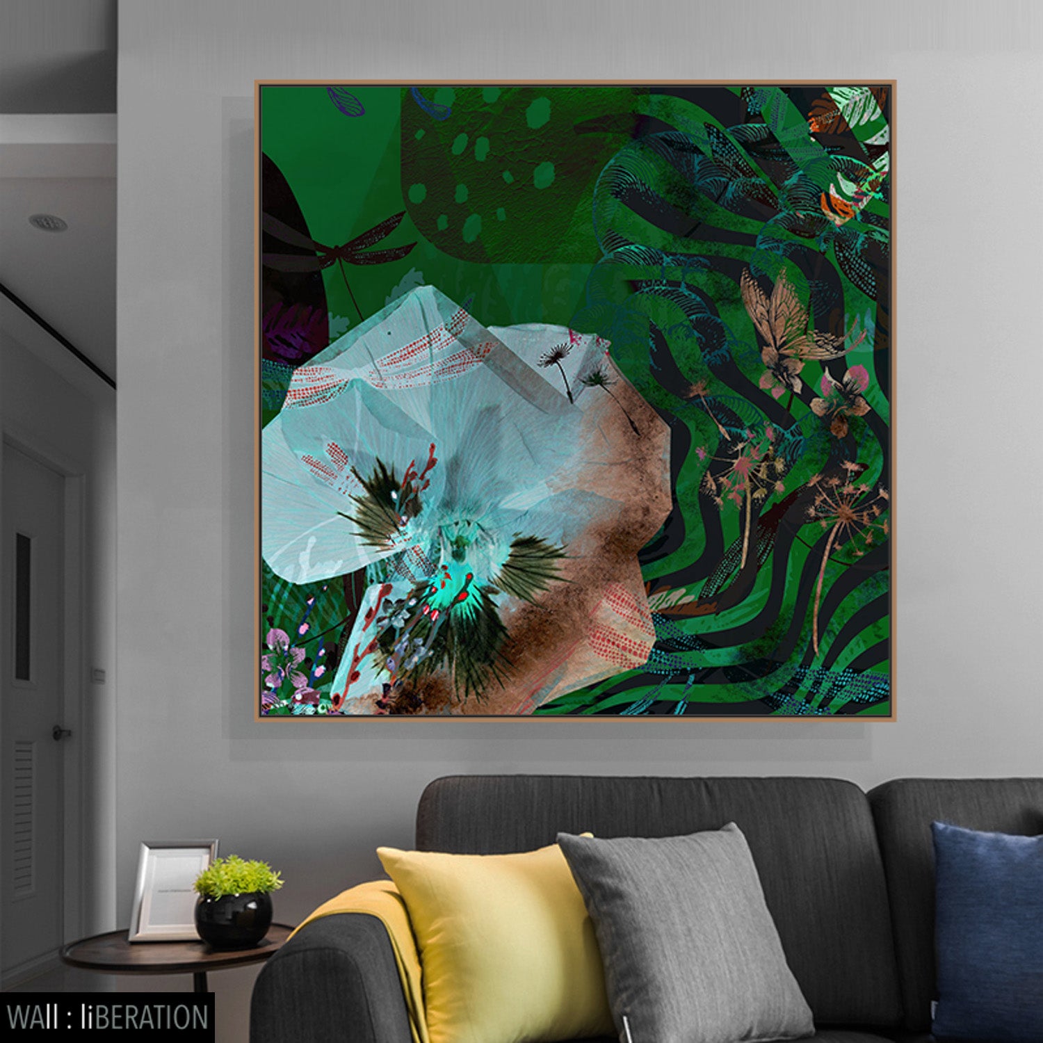 The Material World II canvas — close-up of brushwork texture and surface