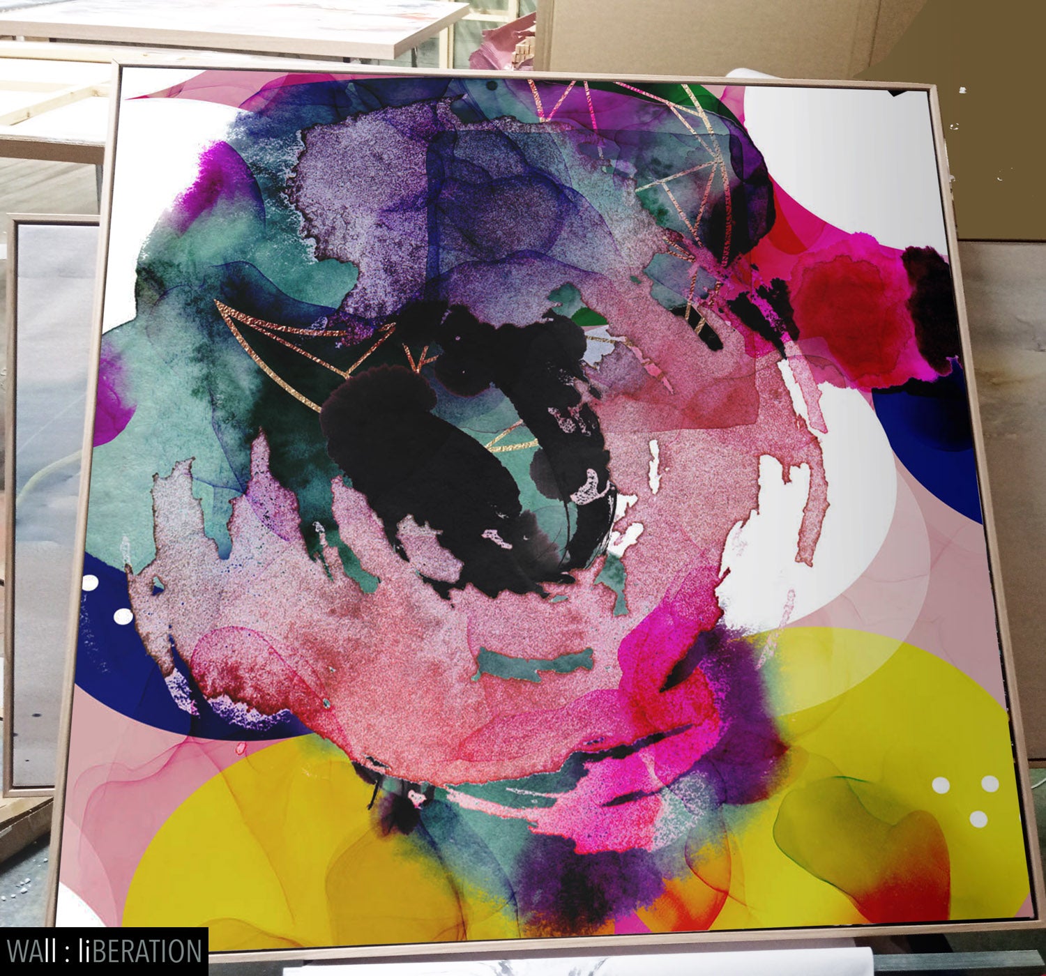 How We Started canvas — close-up of brushwork texture and surface