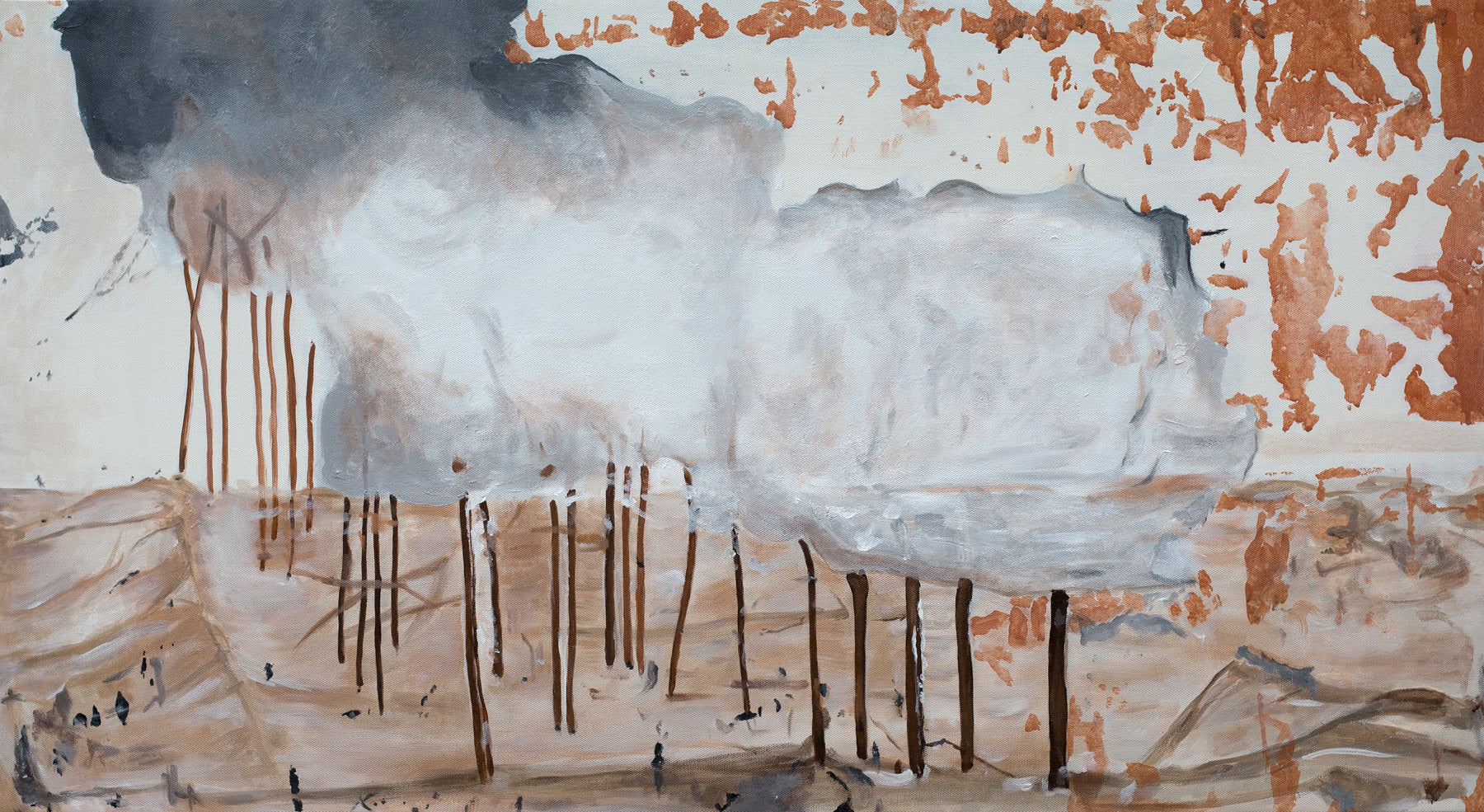 The World Lately — Large Abstract canvas wall art
