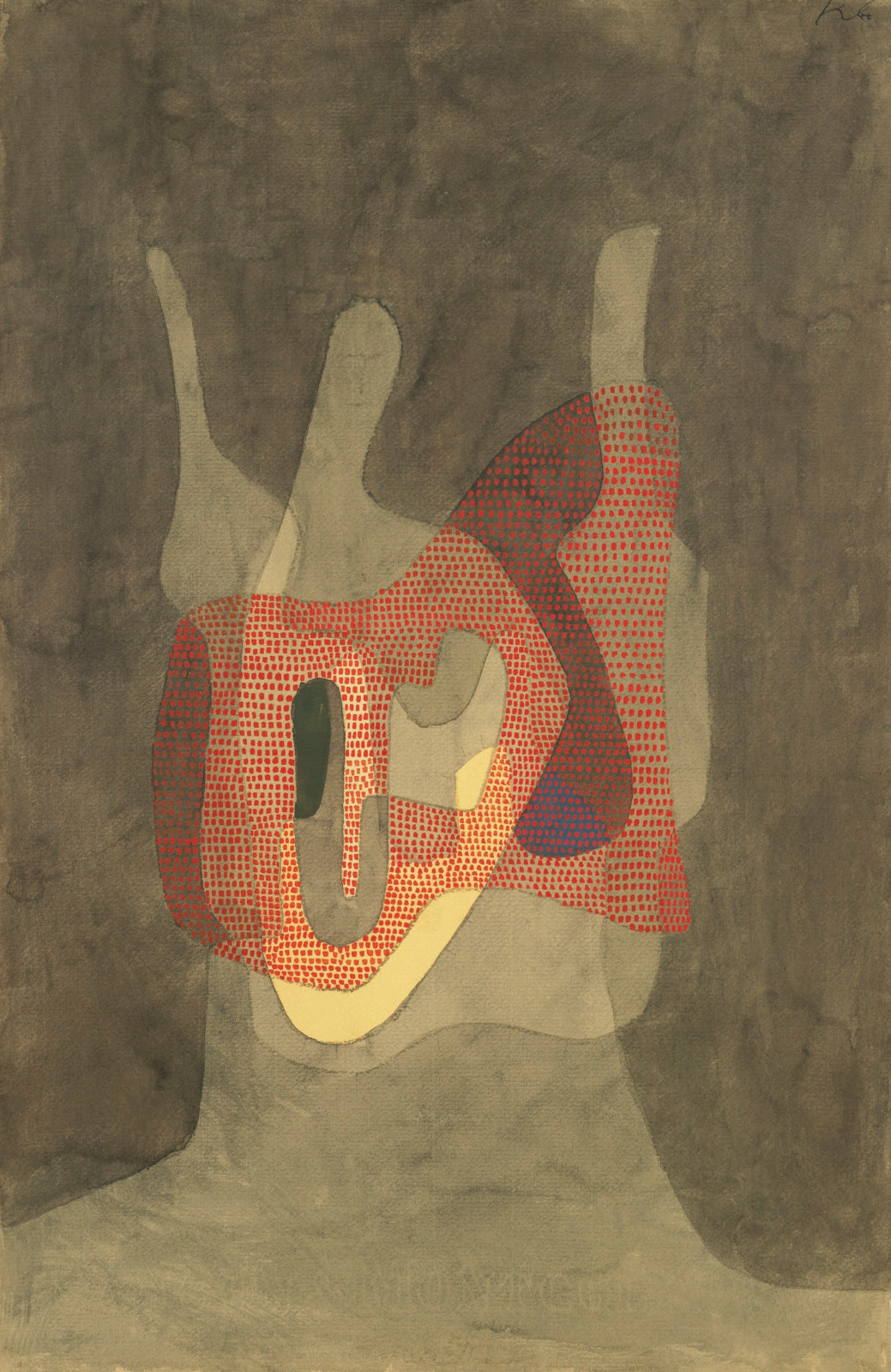 The Protector — Abstract canvas wall art by Paul Klee