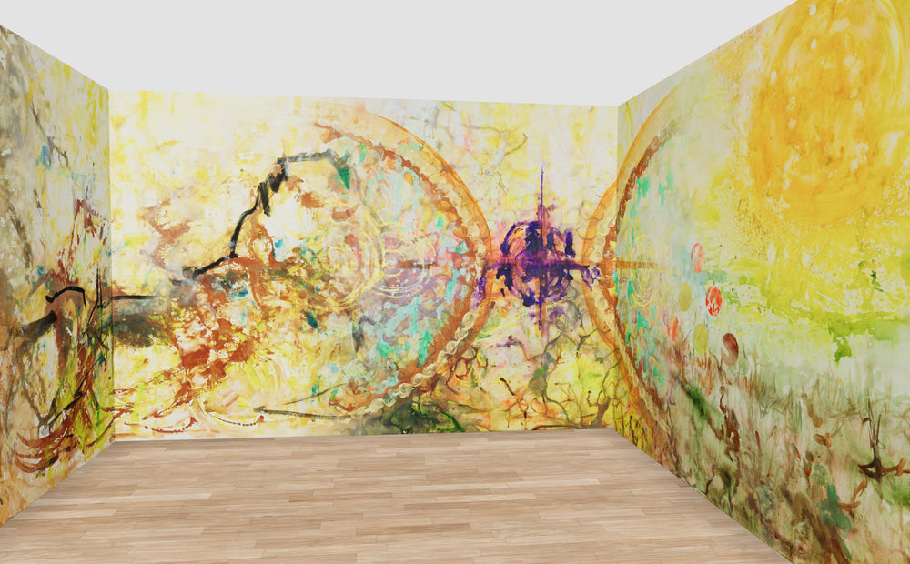 Made-to-measure wall mural designed in the Wall Liberation 3D room designer and printed in Melbourne