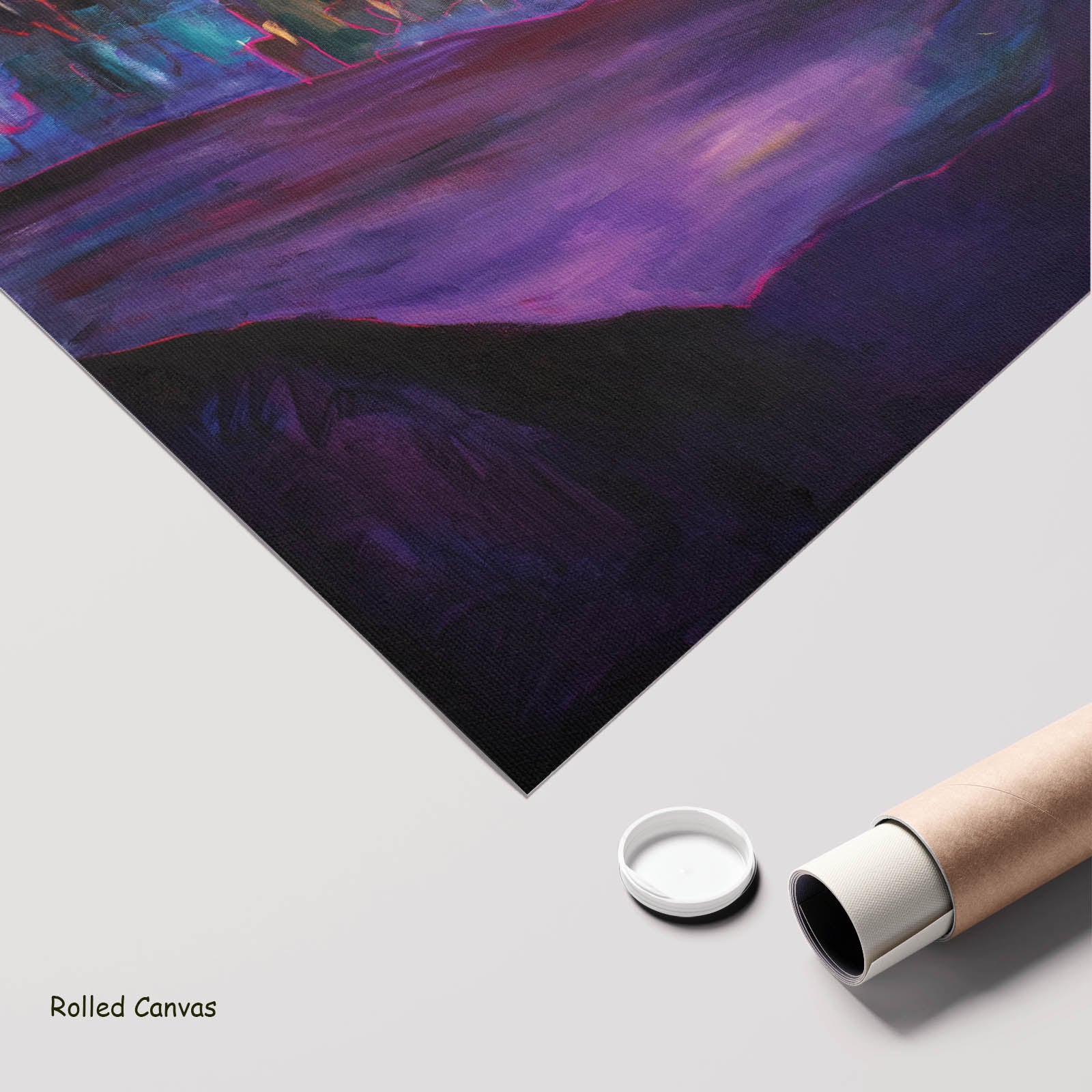 Between Two Worlds Large Scale Contemporary art as a rolled canvas print