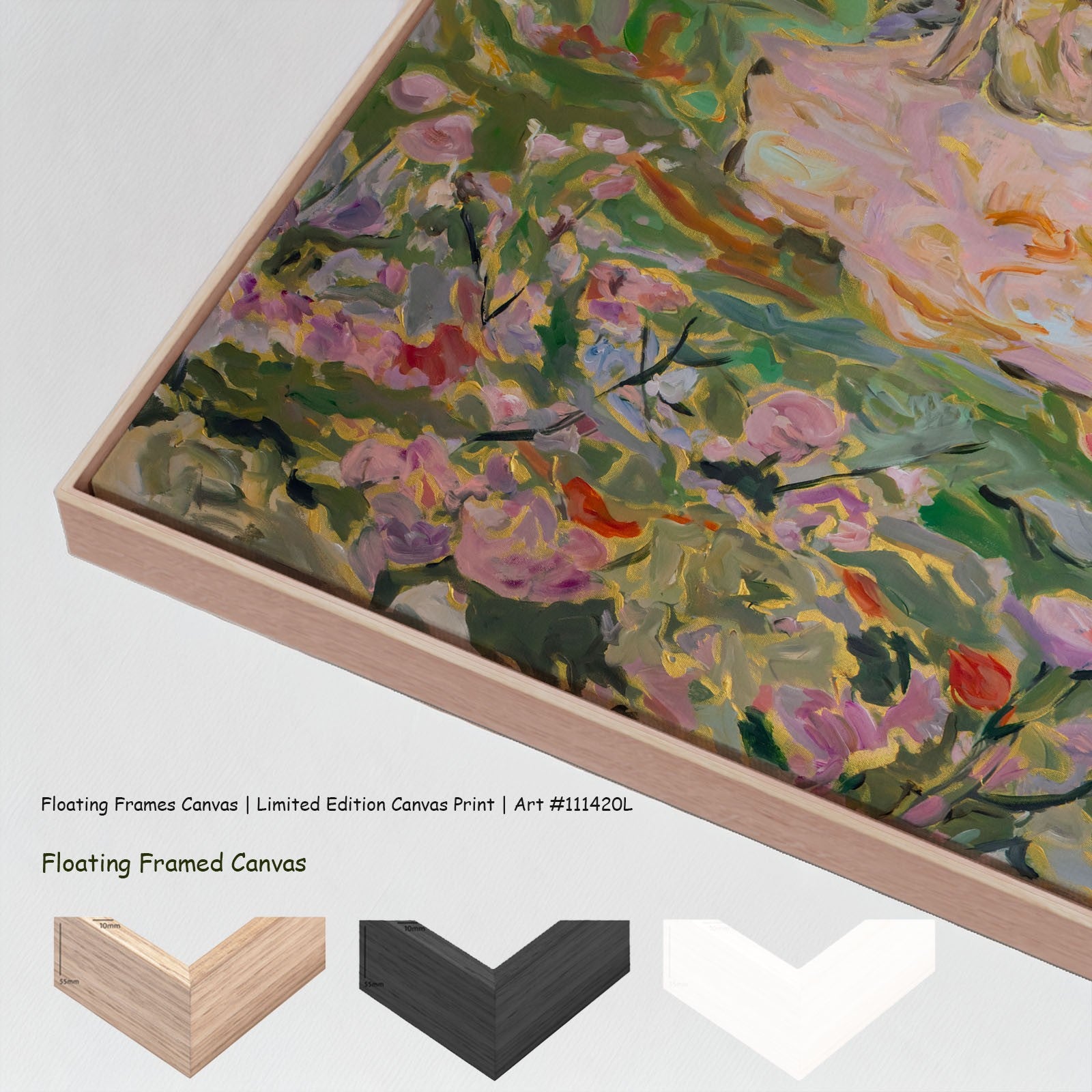 Stay Oversized canvas wall art with floating frame options