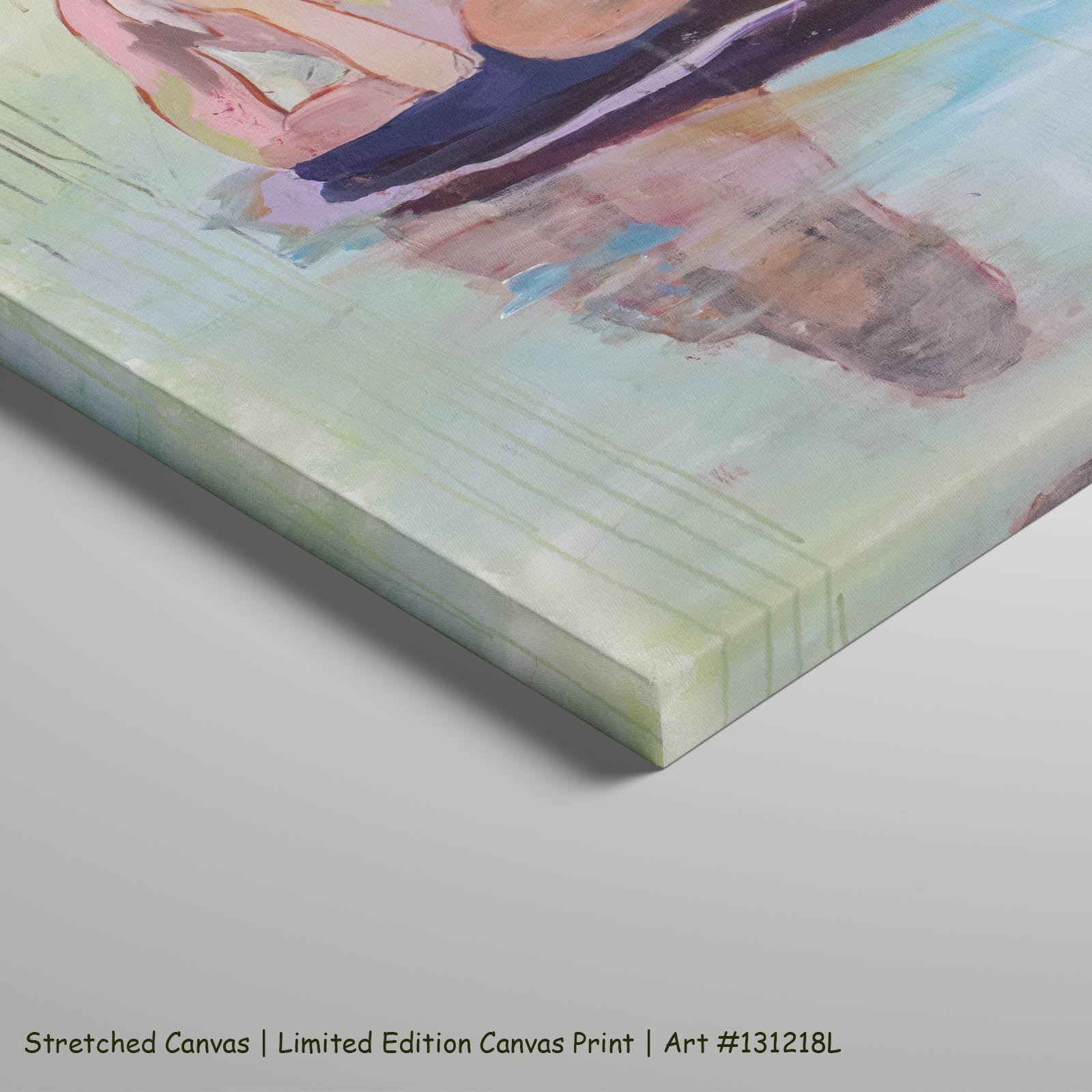 Soundless Large Abstract art on stretched canvas