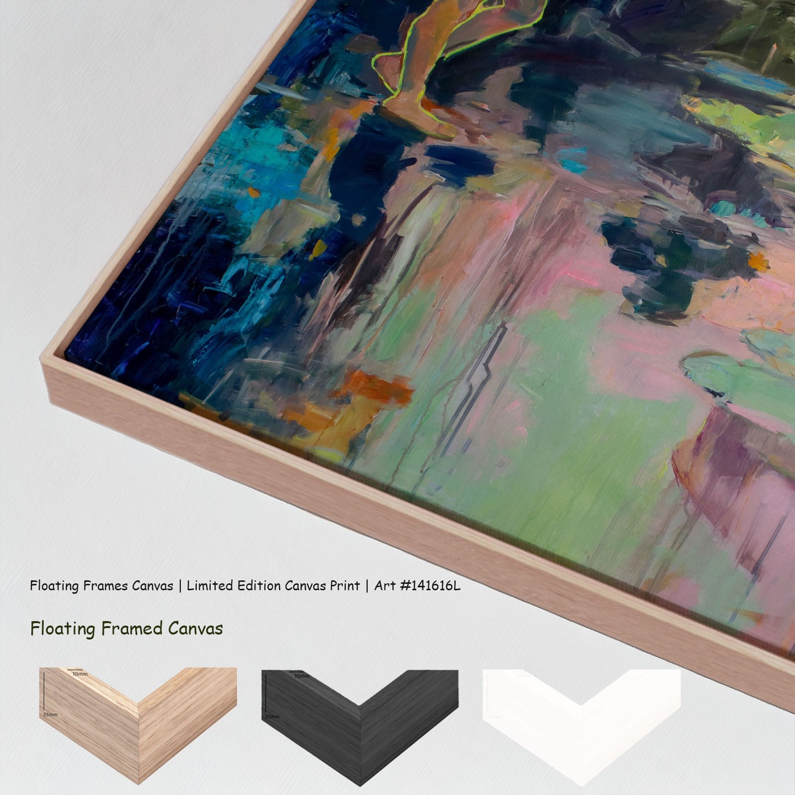 We Exist Extra Large canvas wall art with floating frame options