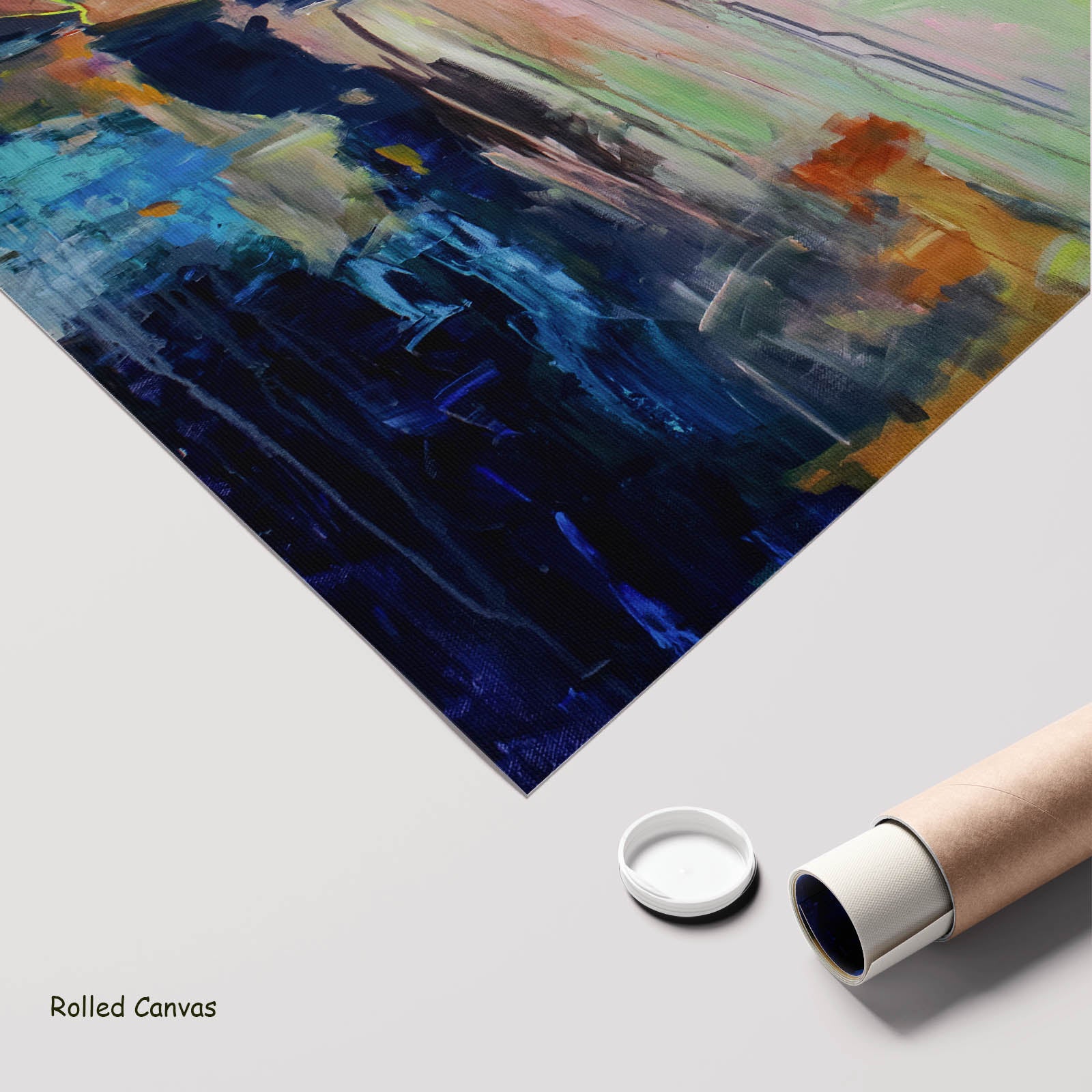 We Exist Extra Large Modern art as a rolled canvas print