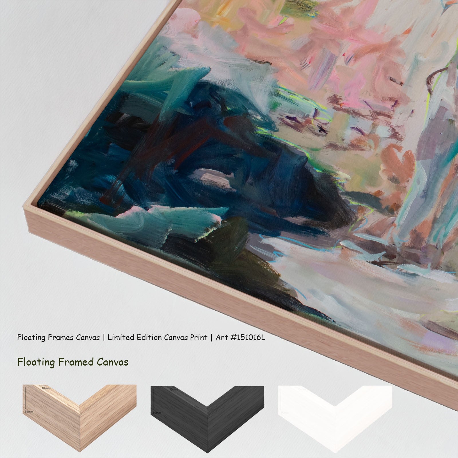The Life I Planned Extra Large canvas wall art with floating frame options