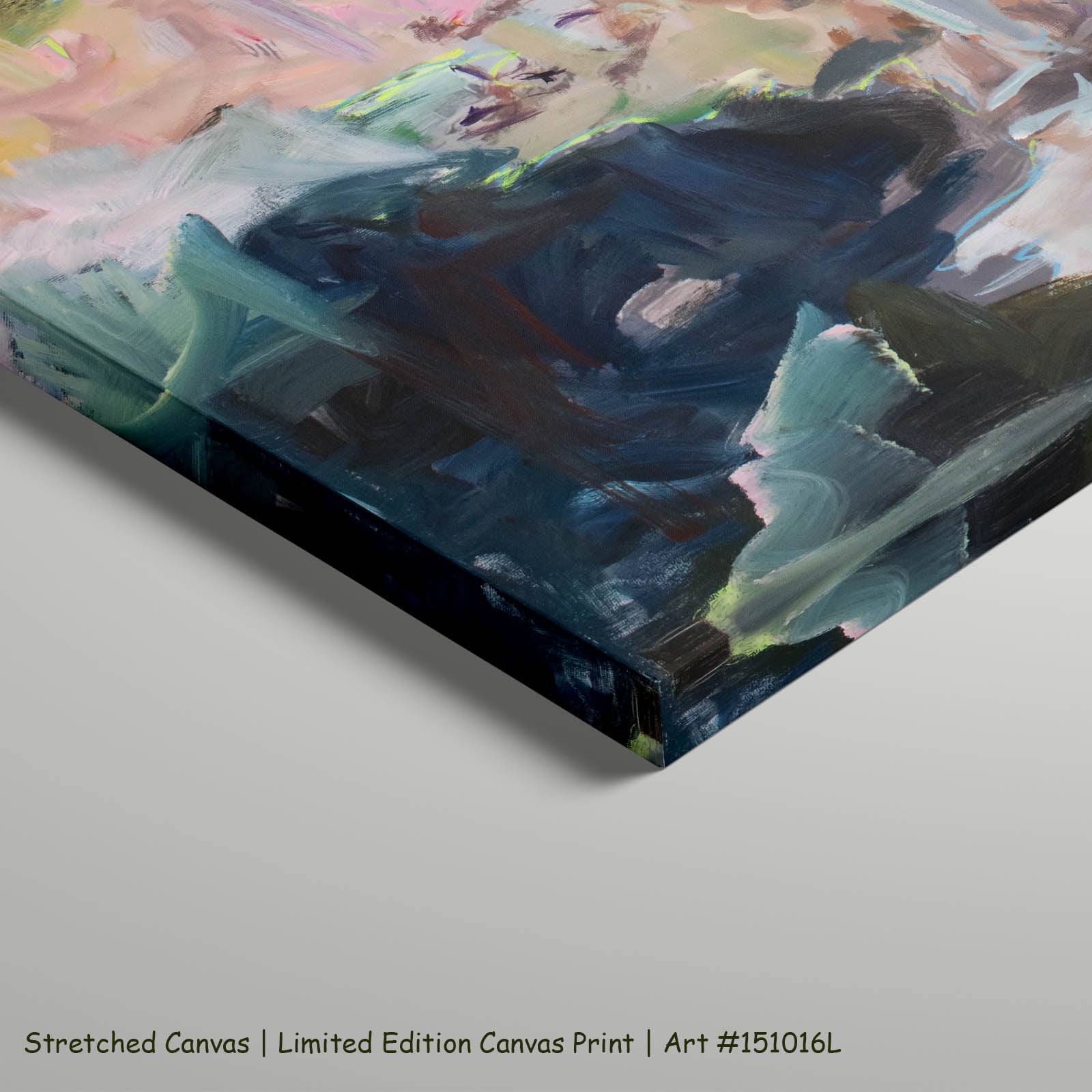The Life I Planned Extra Large Modern art on stretched canvas