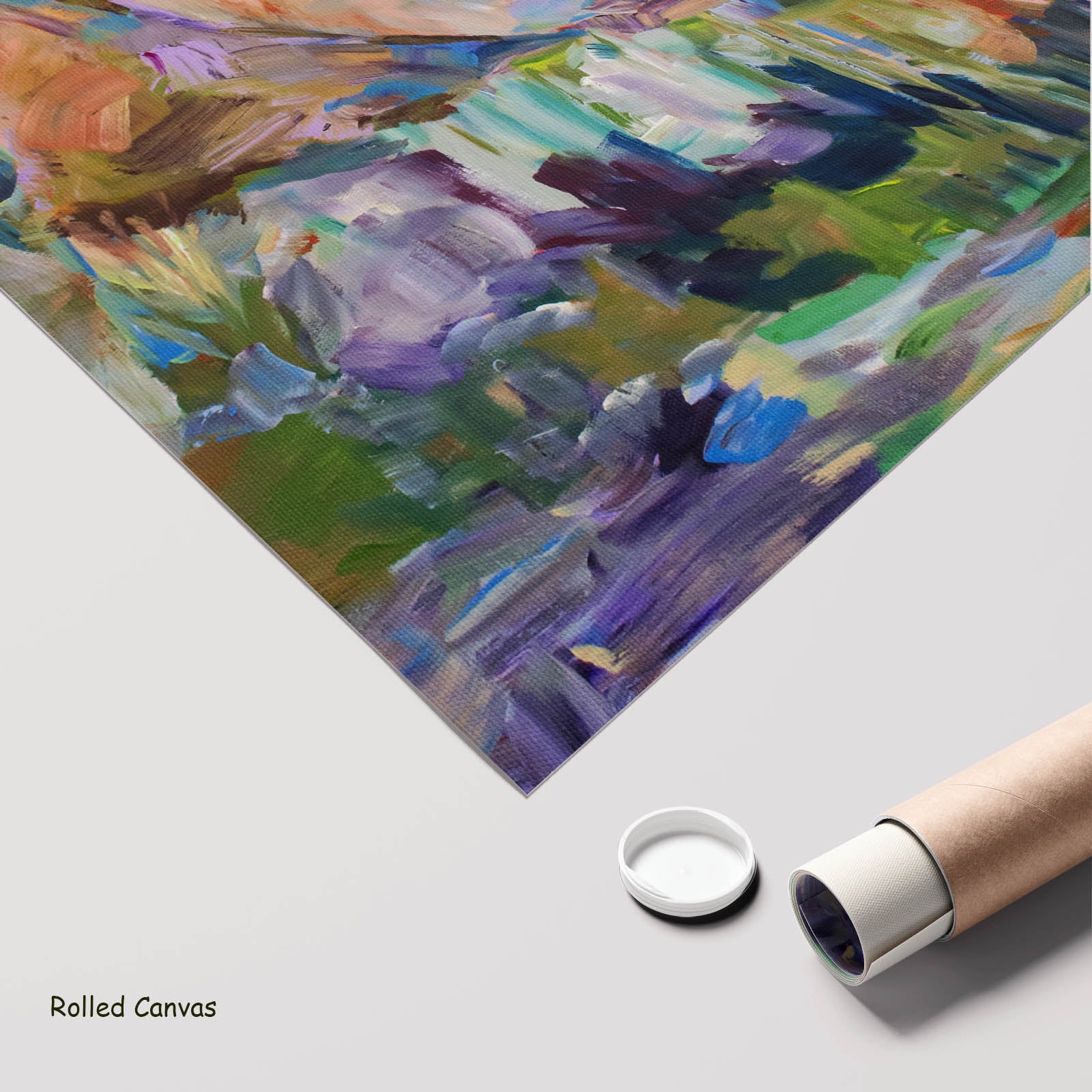 Cost of Becoming Extra Large Contemporary art as a rolled canvas print