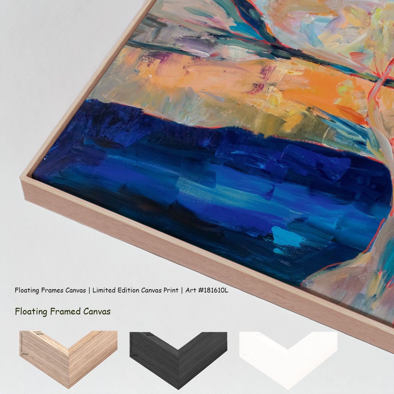 The Pause Large canvas wall art with floating frame options
