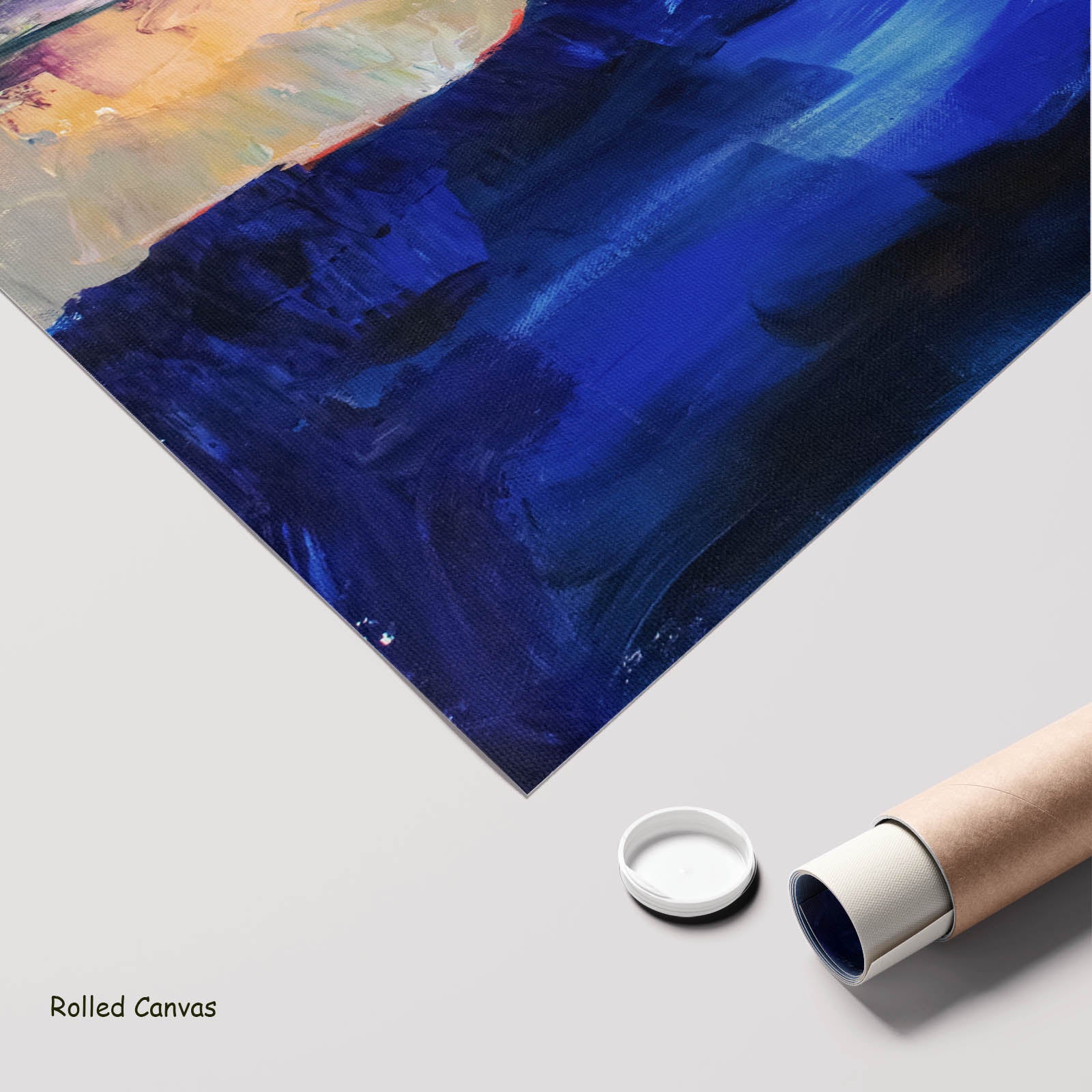 The Pause Large Modern art as a rolled canvas print