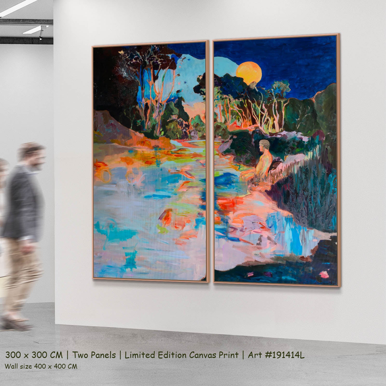 Whole Modern two-panel canvas wall art set, 300 × 300 cm