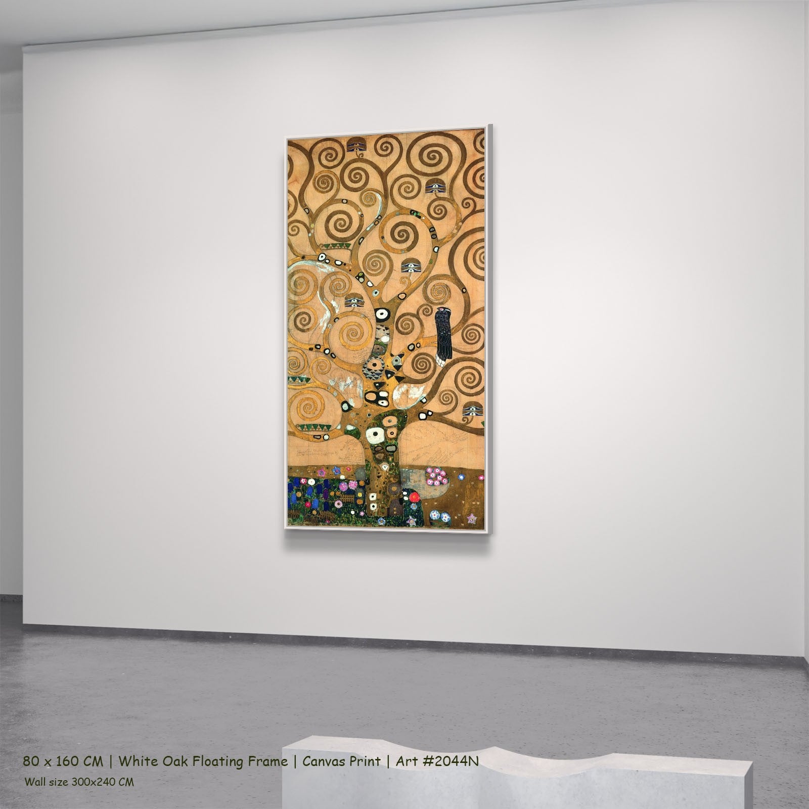 2044N - 2044N_80x160_white_oak_floating_frame_1