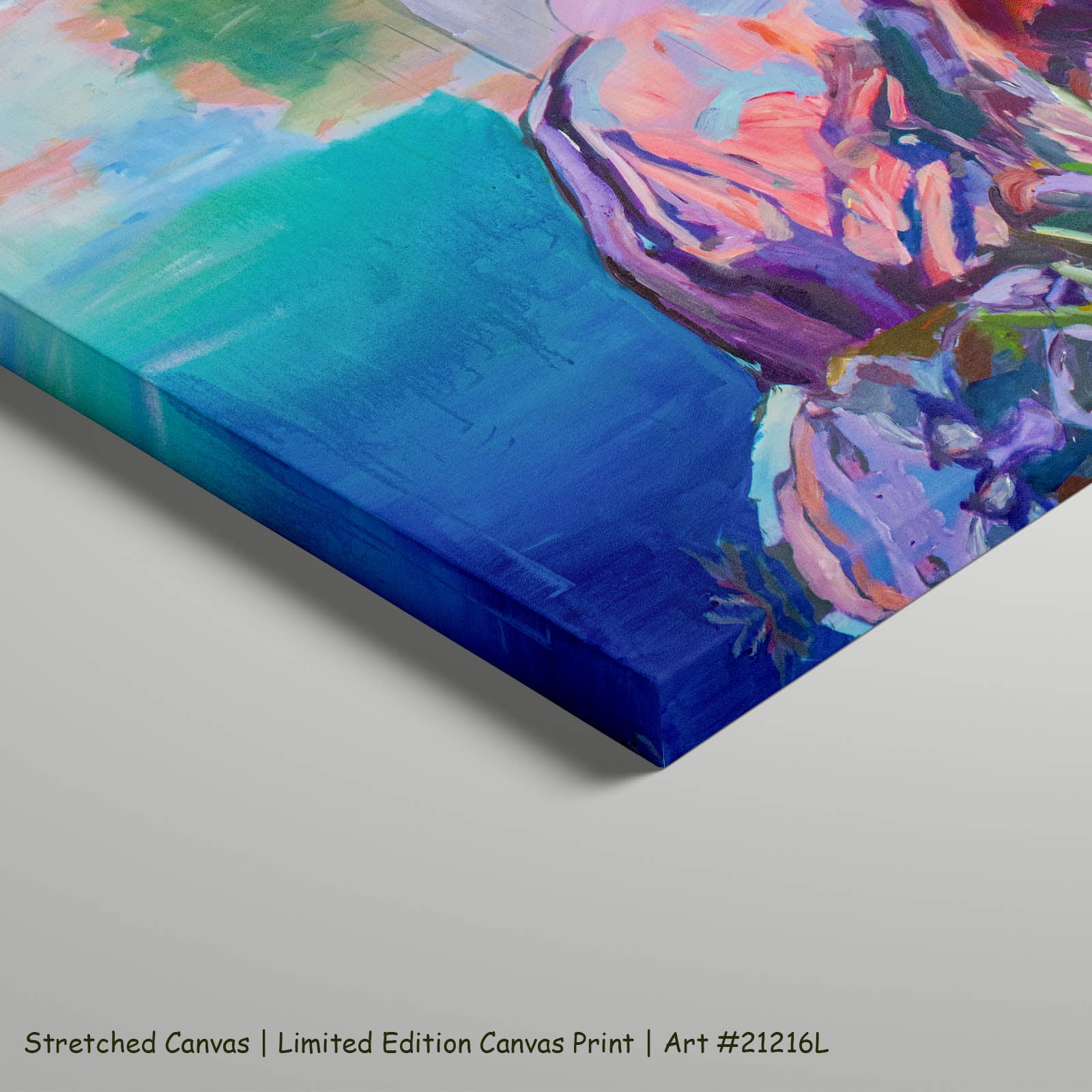 Undecorated Large Abstract art on stretched canvas