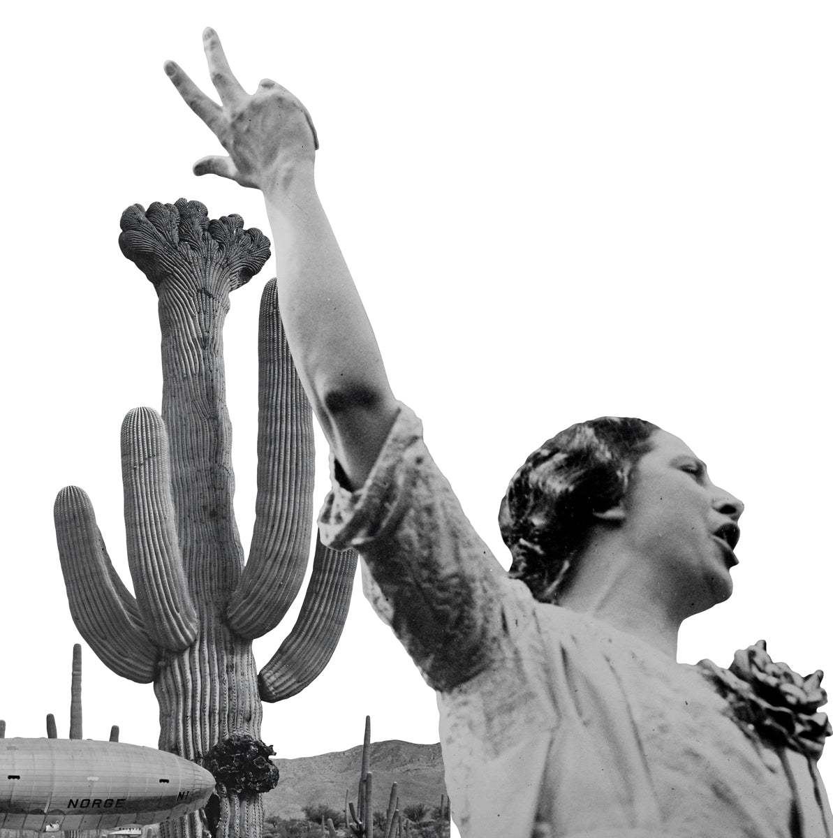Freedom of Speech — Black & White Photography canvas wall art