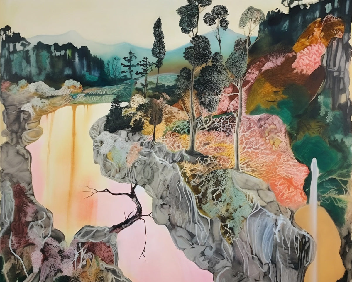 Goulburn River — Large Abstract Landscape canvas wall art