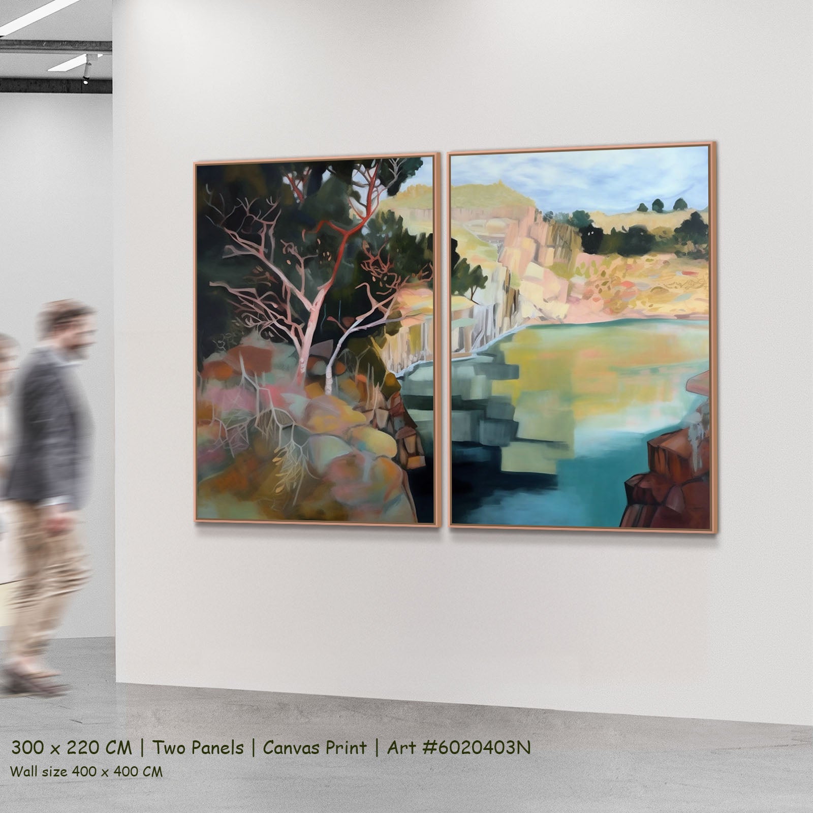 2338N — 2-panel mockup, large canvas print