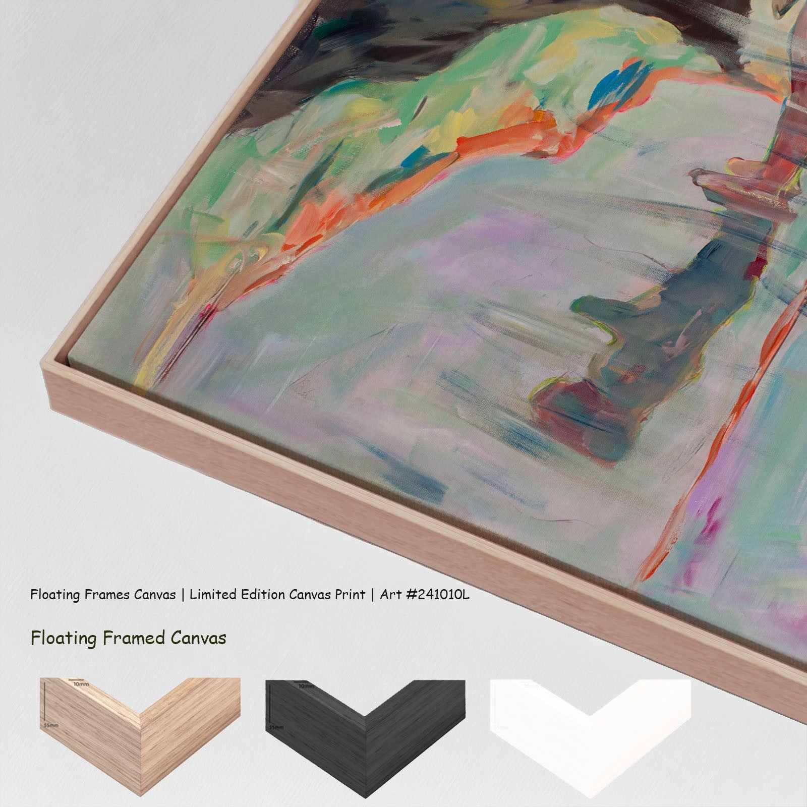 Faithful Oversized canvas wall art with floating frame options