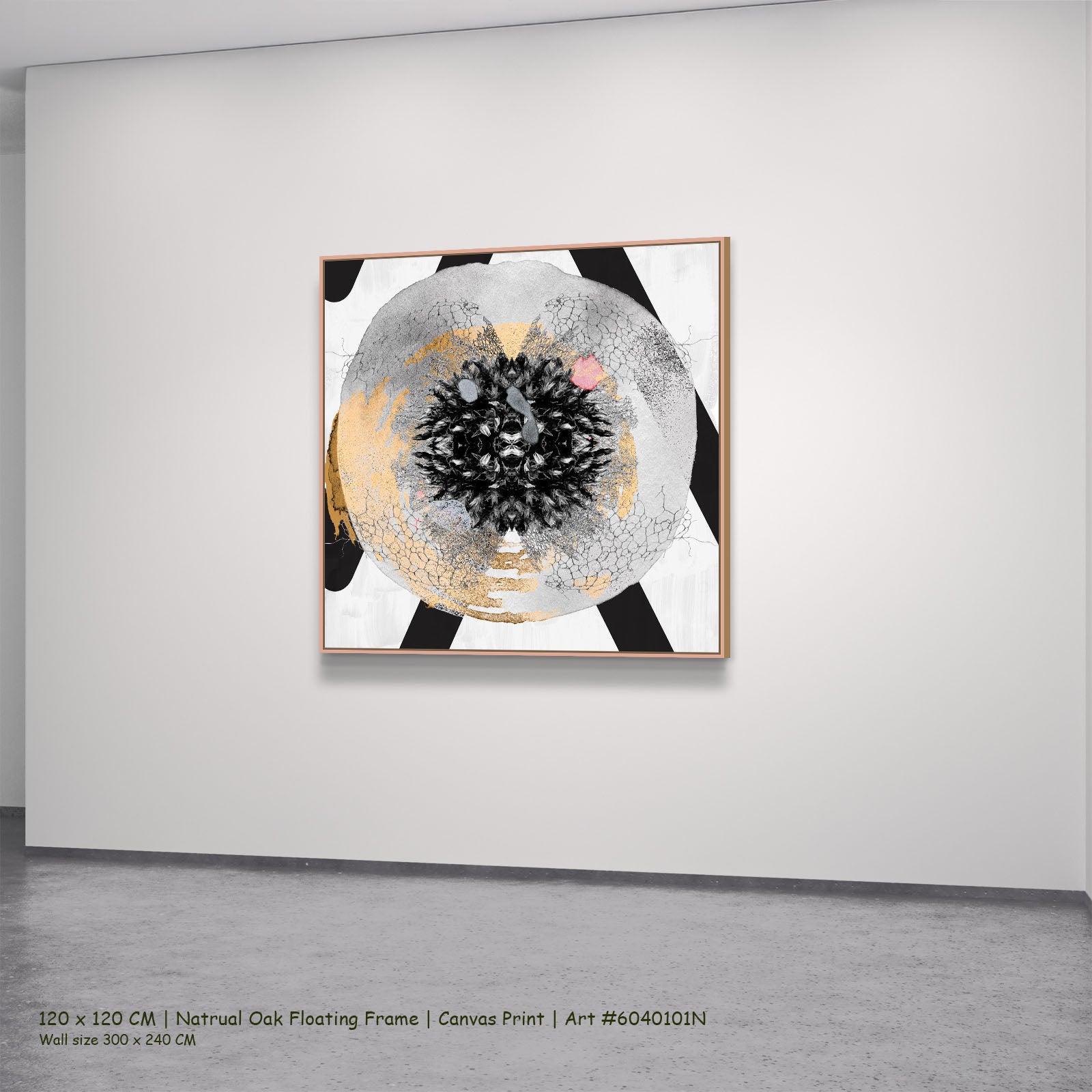 25012212N — natural oak mockup, large canvas print
