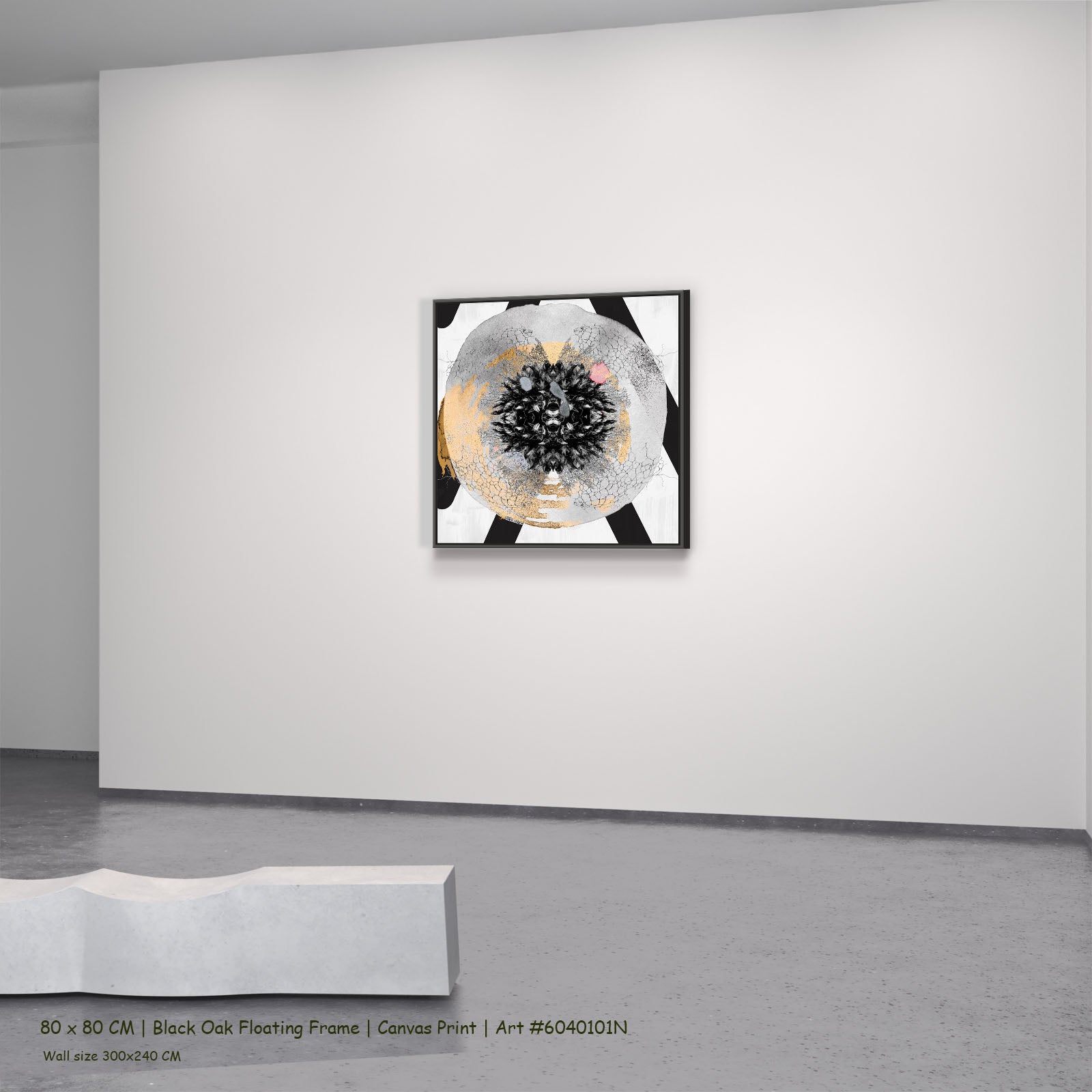 25012212N — black oak mockup, large canvas print