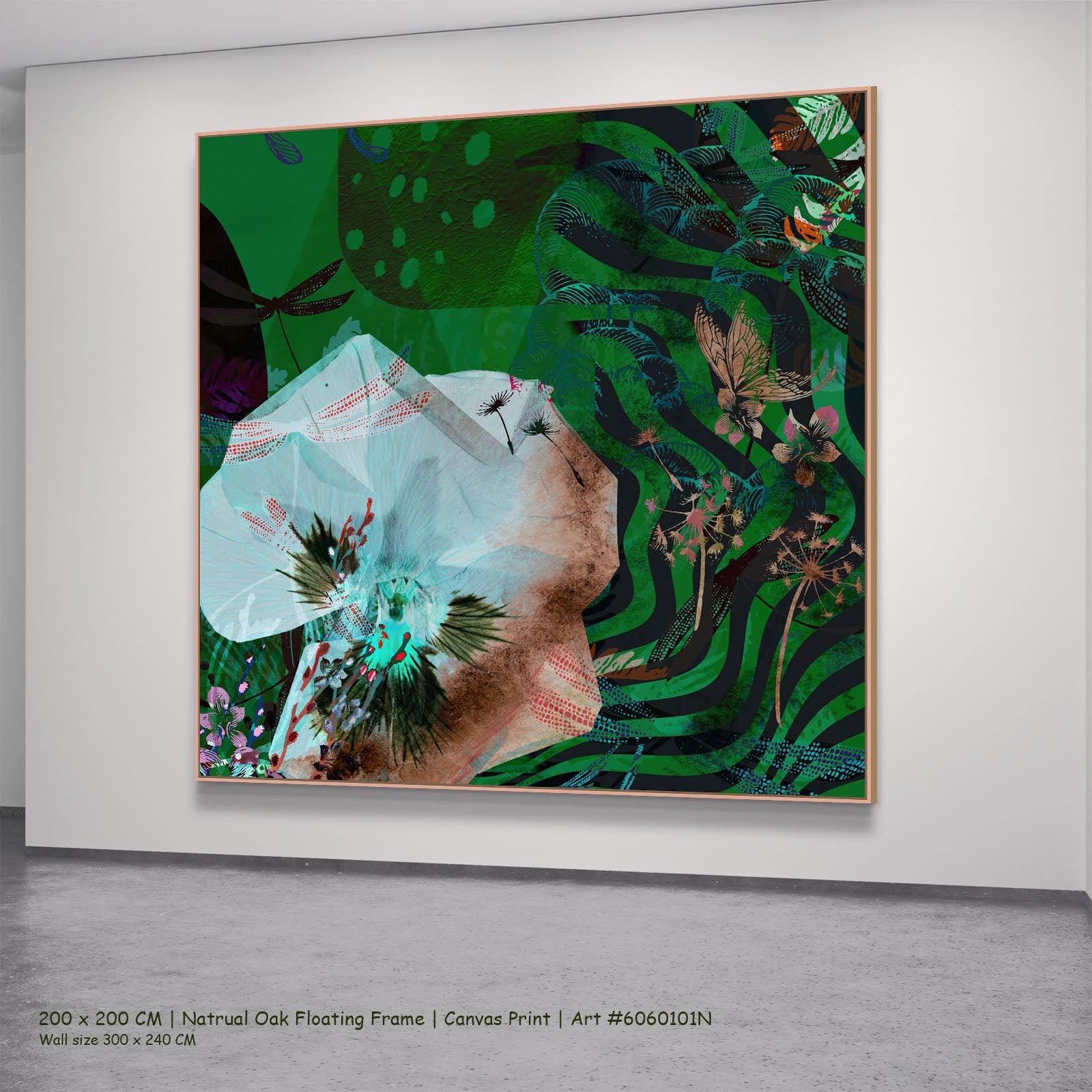 2501225N — natural oak mockup, large canvas print