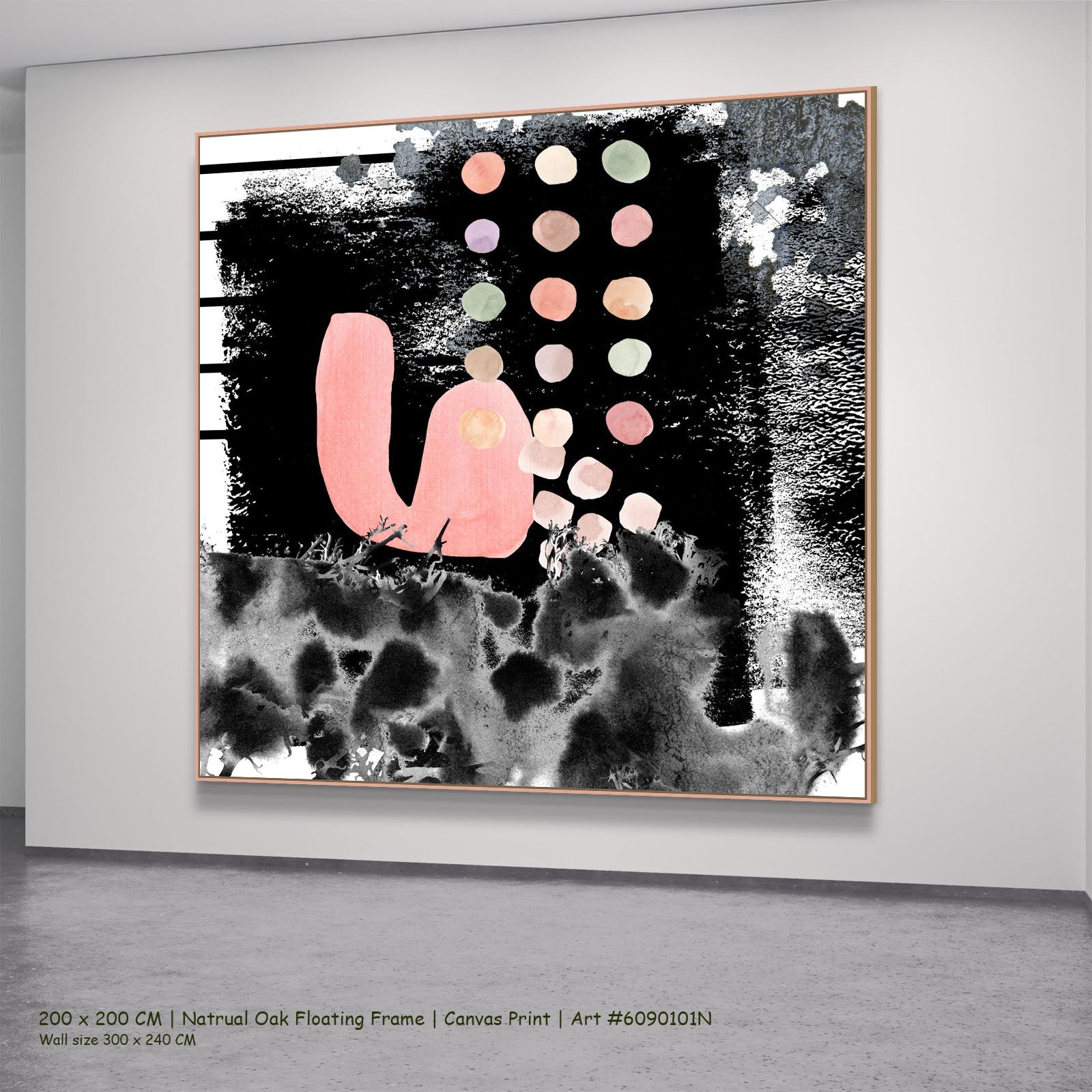 2501228N — natural oak mockup, large canvas print