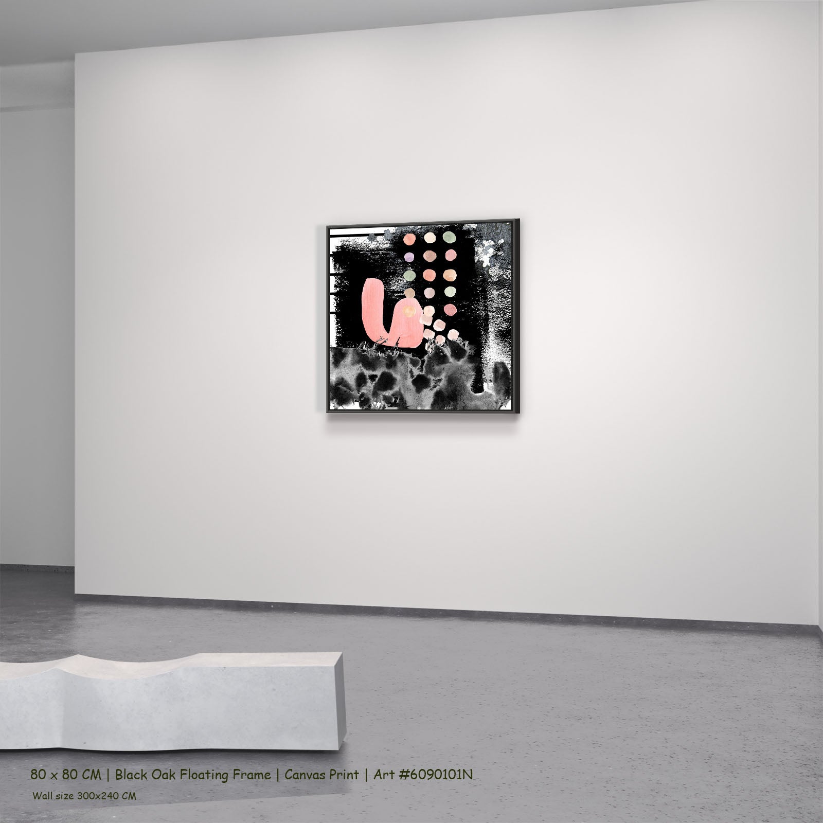 2501228N — black oak mockup, large canvas print