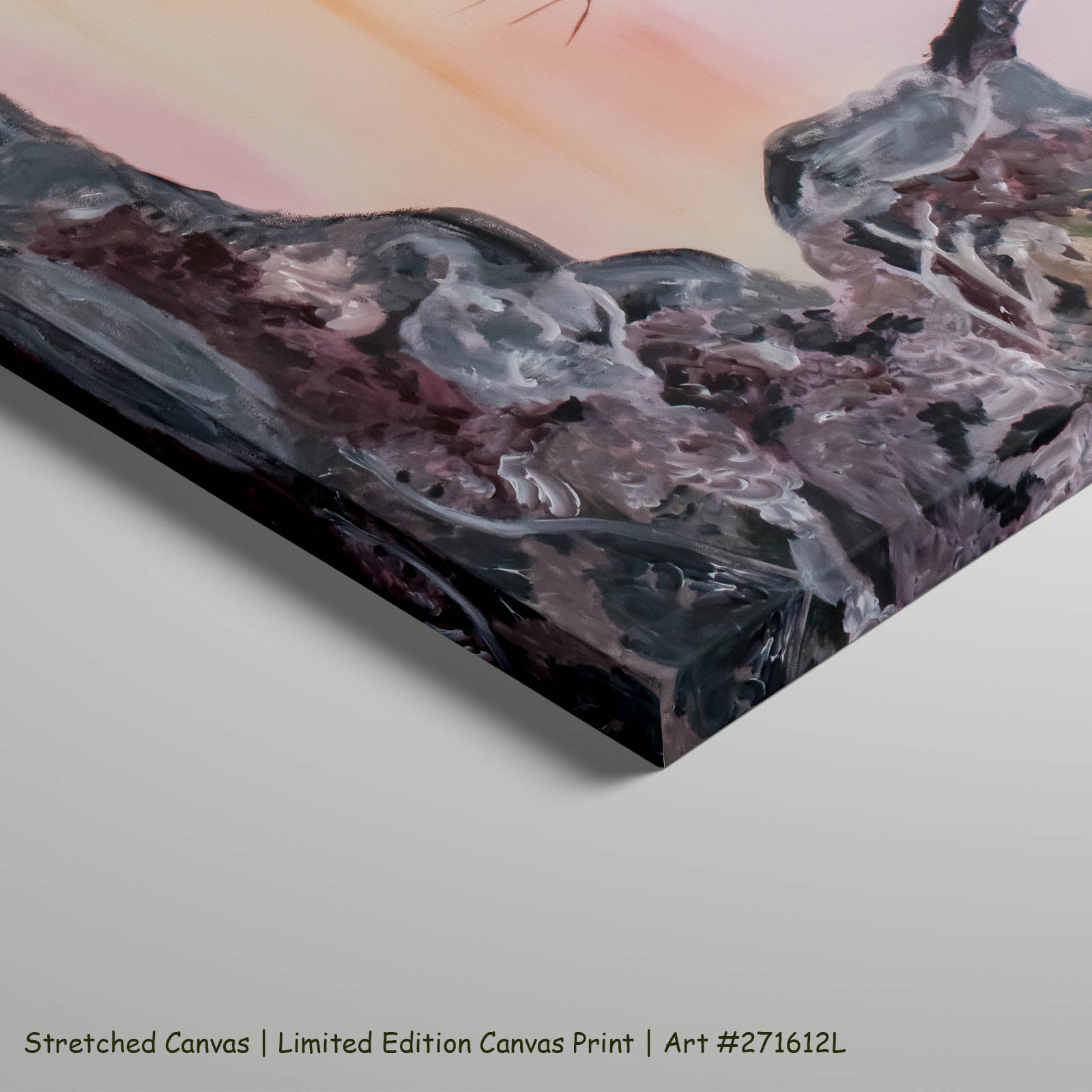 Beauty Oversized Abstract art on stretched canvas