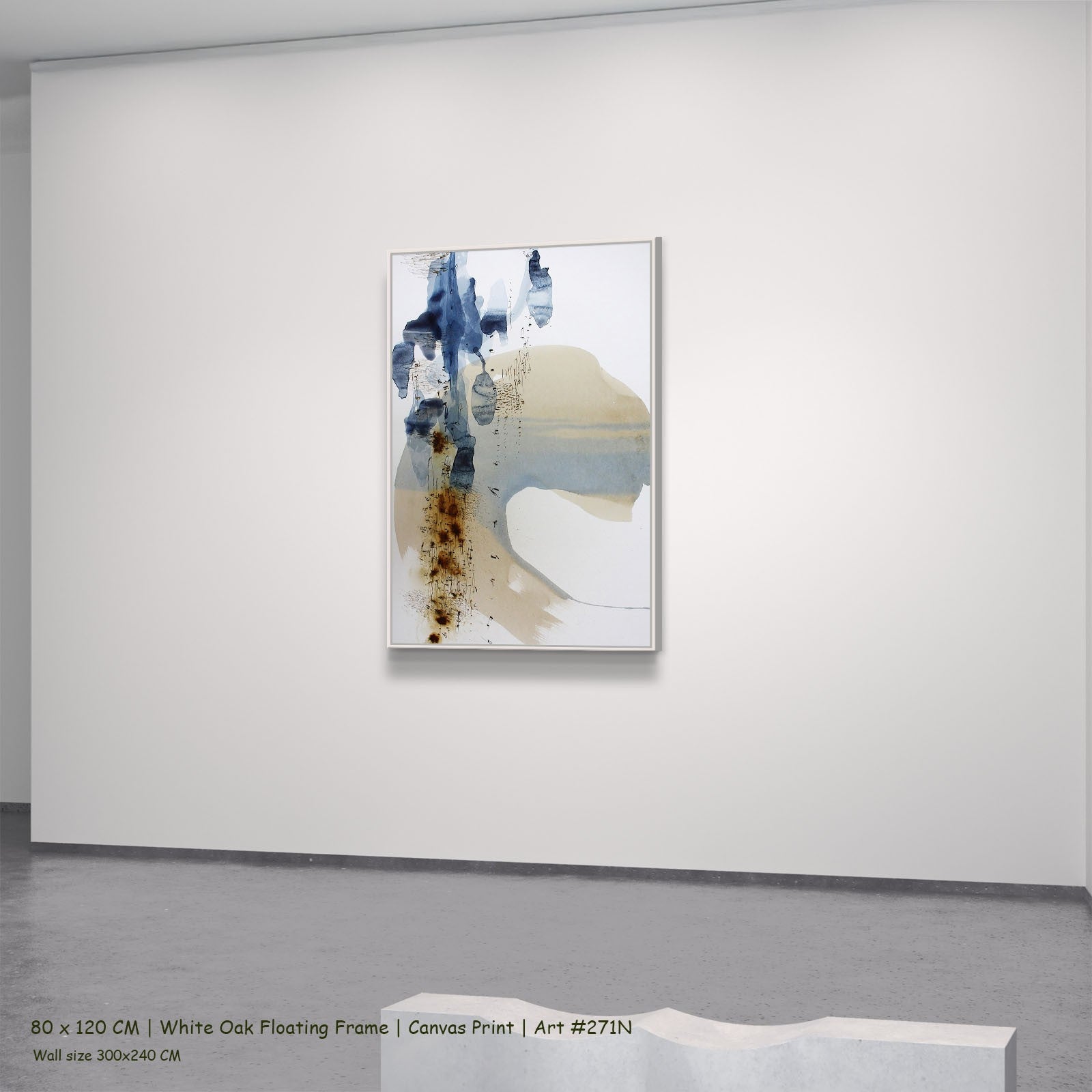 271N - 271N_80x120_white_oak_floating_frame_1