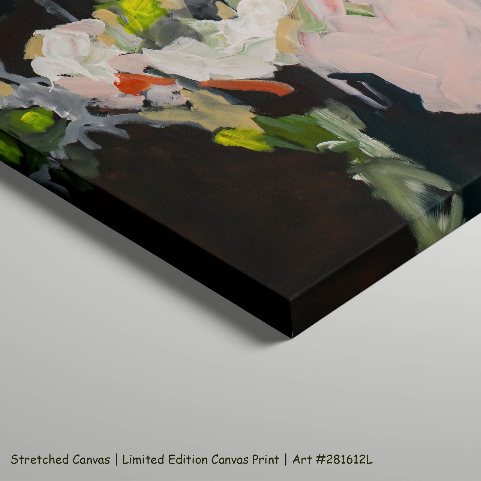 Rooted Presence Large Scale Abstract art on stretched canvas
