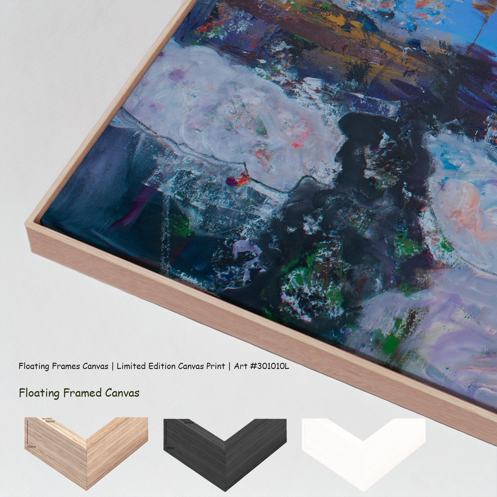 Holding On Extra Large canvas wall art with floating frame options