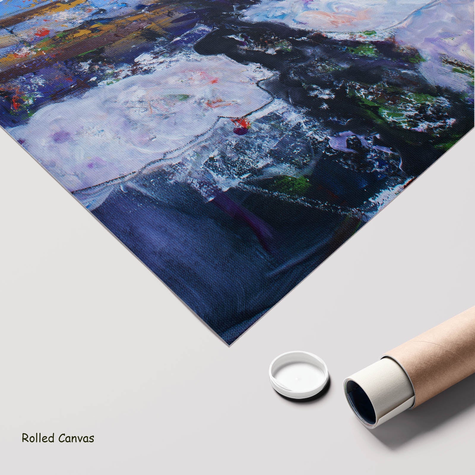Holding On Extra Large Contemporary art as a rolled canvas print