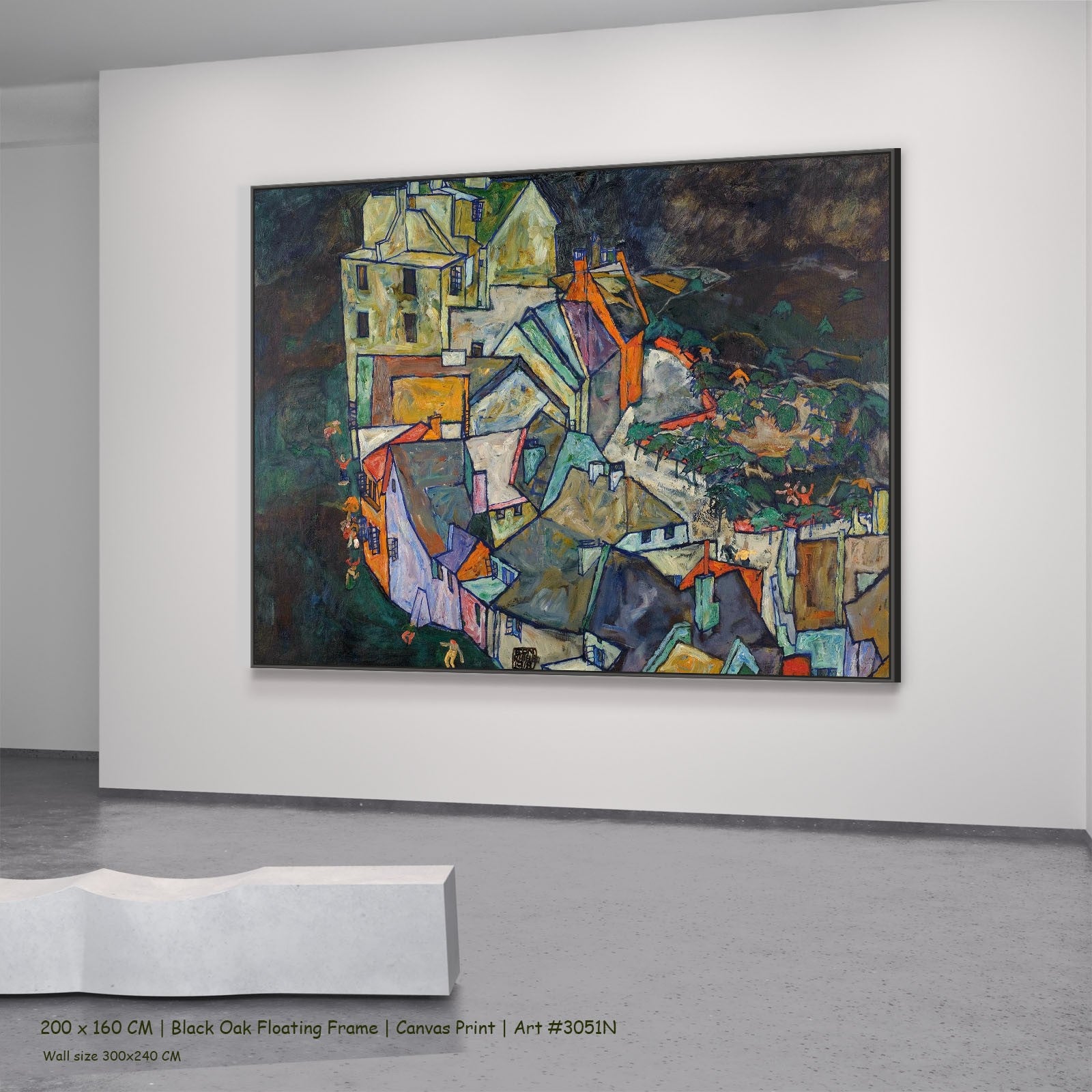 3051N - 3051N_200x160_black_oak_floating_frame_3