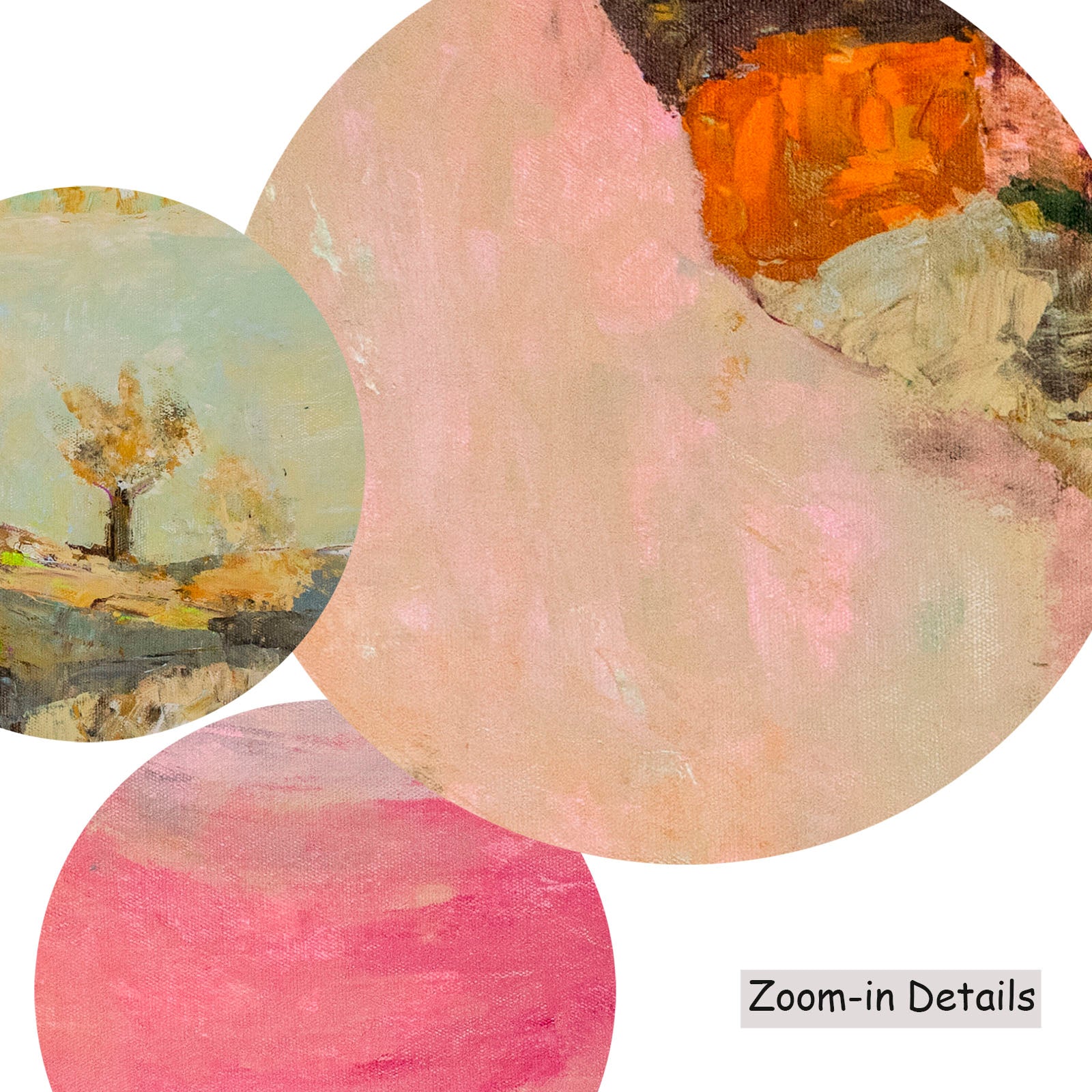 Wodonga canvas — close-up of brushwork texture and surface