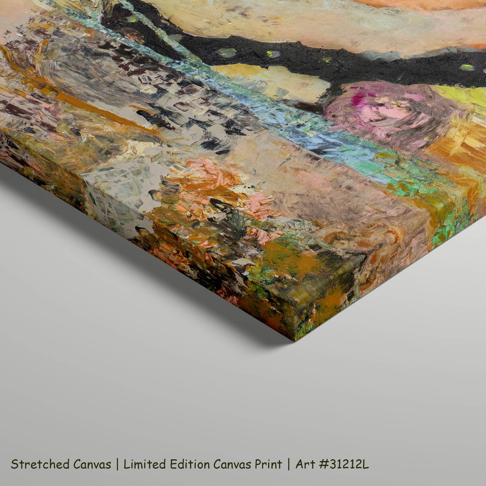 Wodonga Large Abstract art on stretched canvas