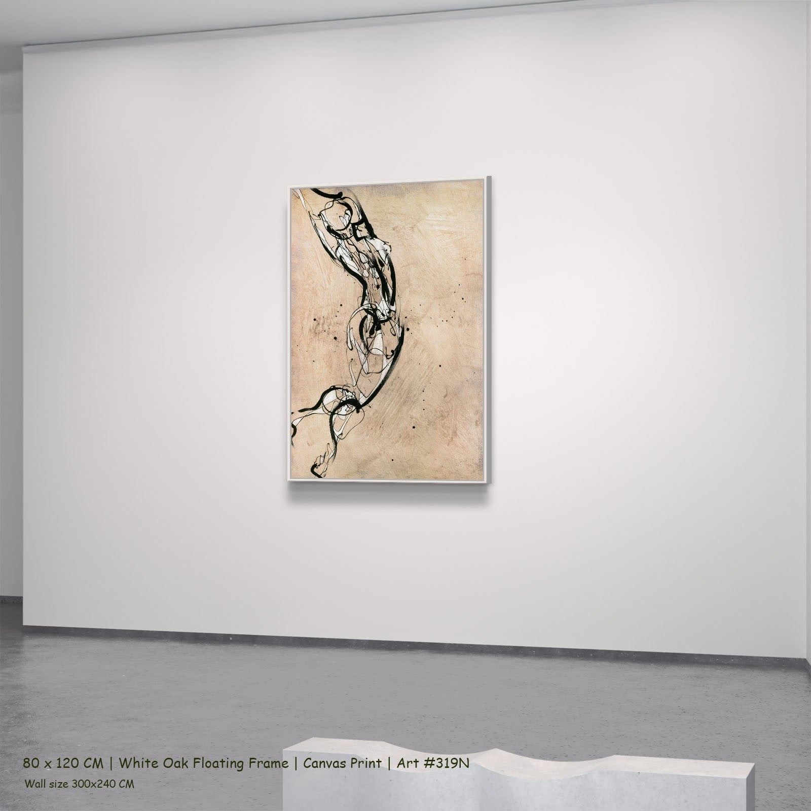 319N - 319N_80x120_white_oak_floating_frame_1