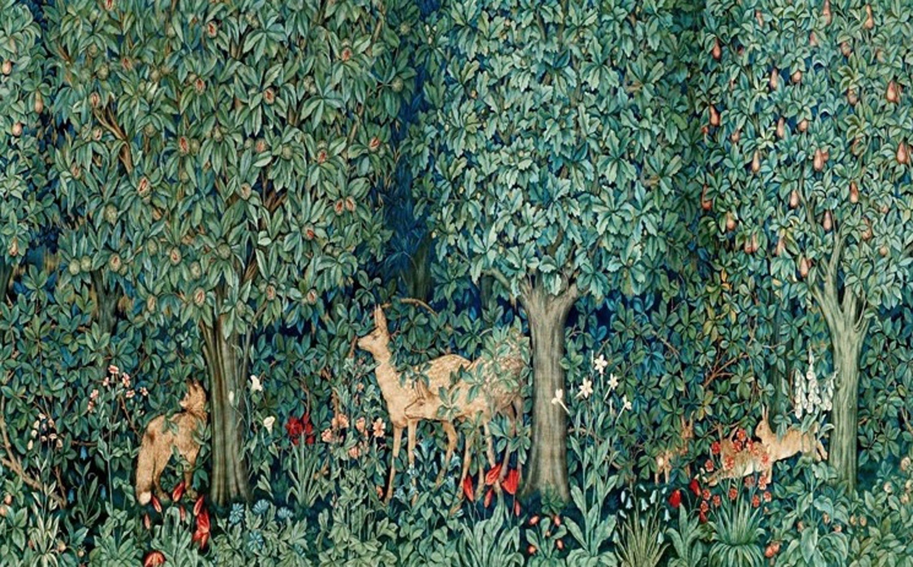 Fresh Forest — main, large green forest canvas print