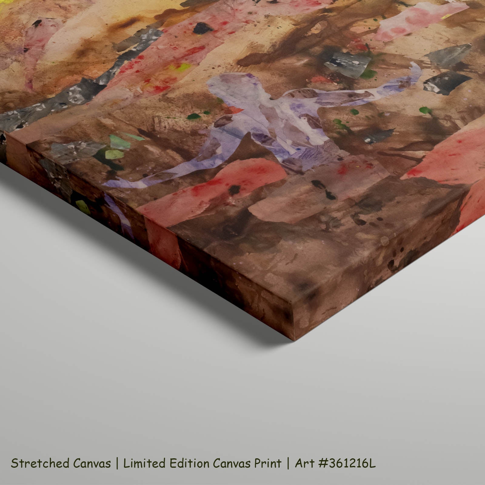 Walk Through Dawn Oversized Modern art on stretched canvas