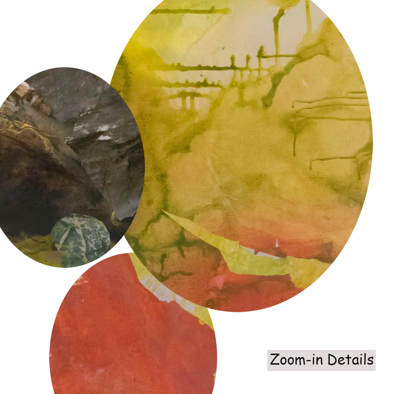 Path Becoming canvas — close-up of brushwork texture and surface