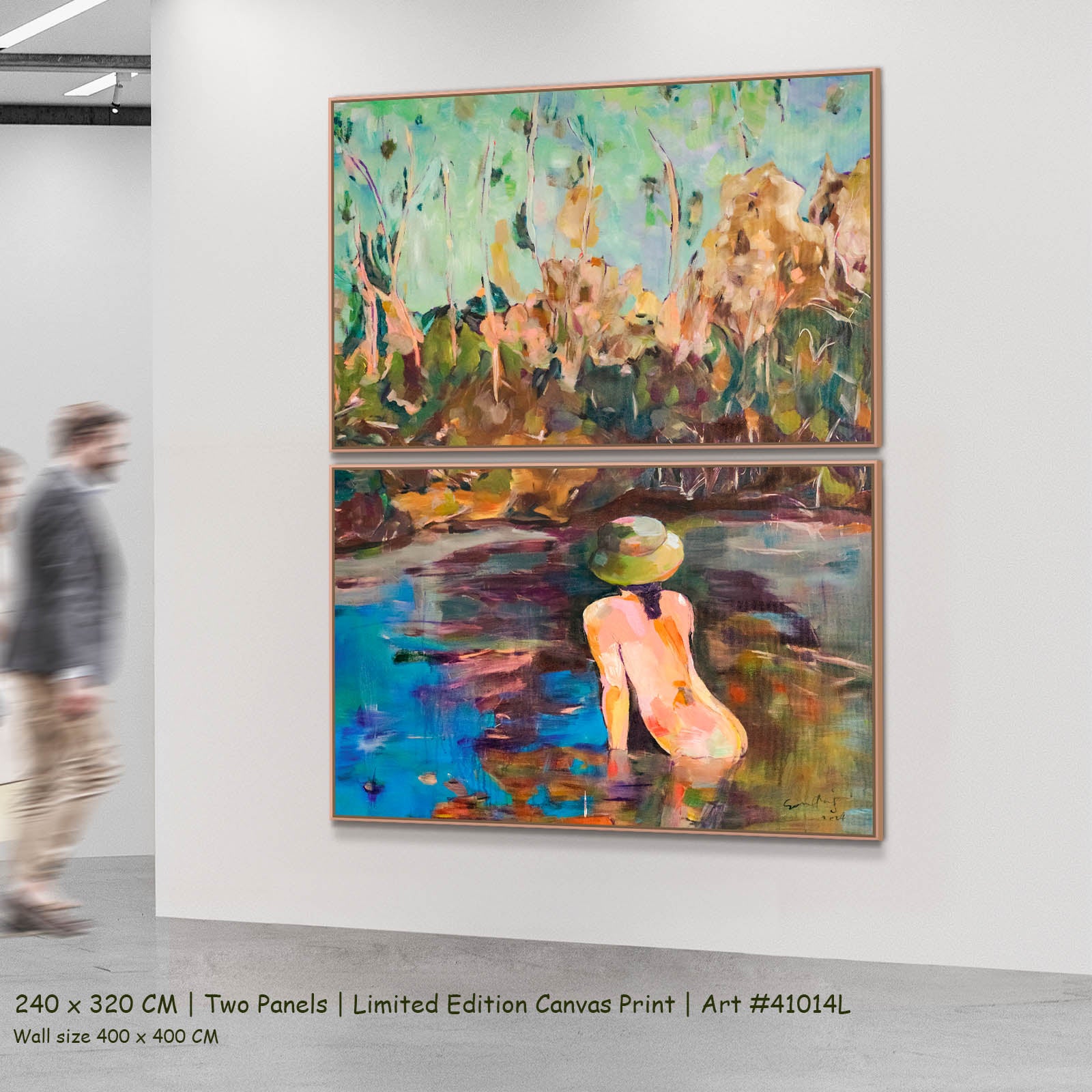 Missed Abstract two-panel canvas wall art set, 240 × 320 cm
